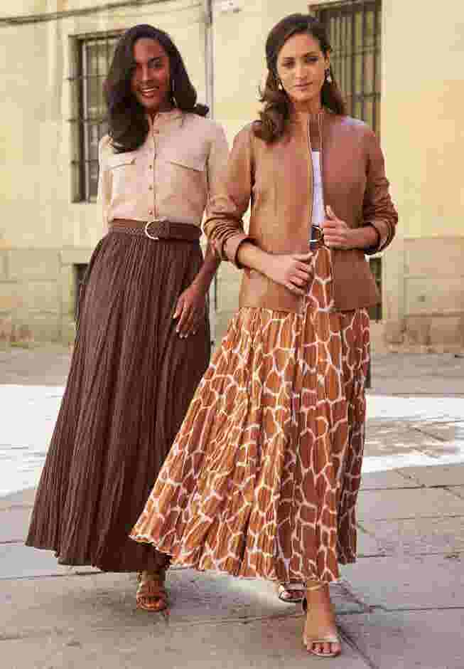 Flowing Crinkled Maxi Skirt image number 3