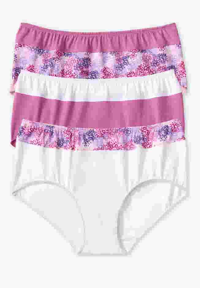 Full Coverage Stretch Cotton Color Block Brief 3-Pack image number 0