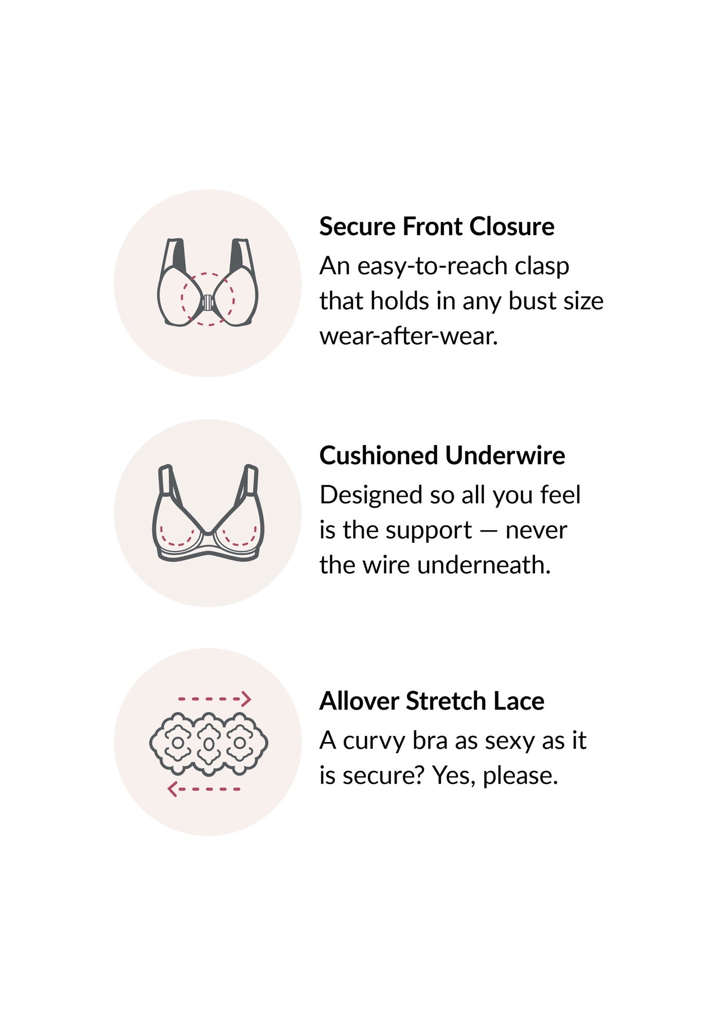Glamorise&reg; Wonderwire&reg; Stretch Lace Front-Close Underwire Bra image number 4