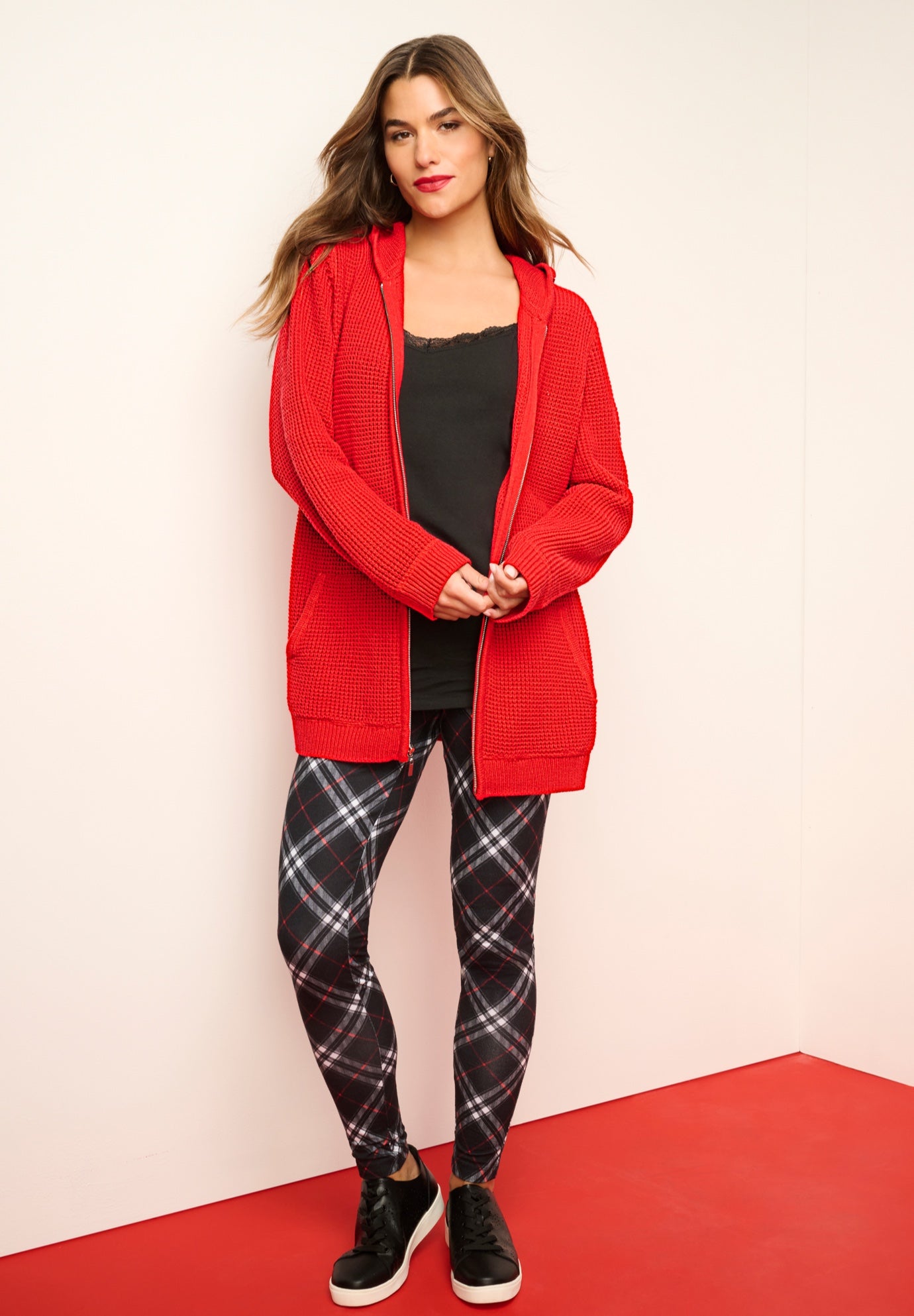 Plus Size Ankle Length Essential Stretch Legging image number 8