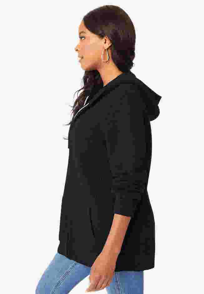 Waffle Classic Length Zip Hoodie image number 2