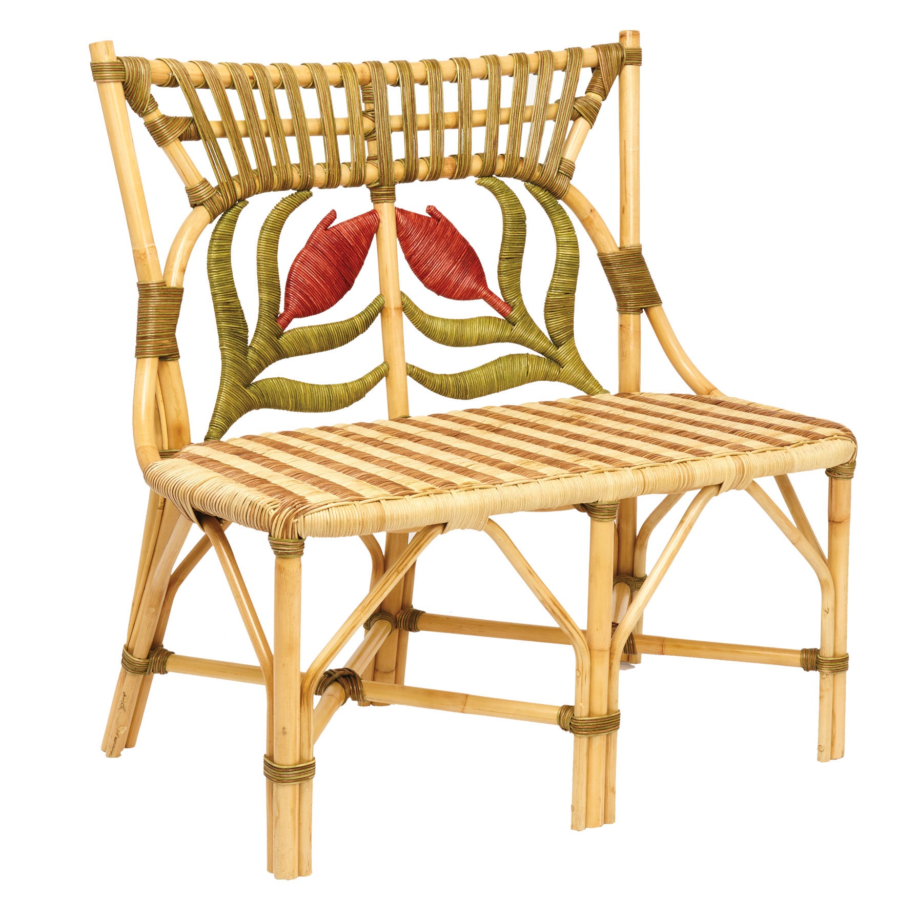 Rattan Tulip Bench Furniture Brylane Home