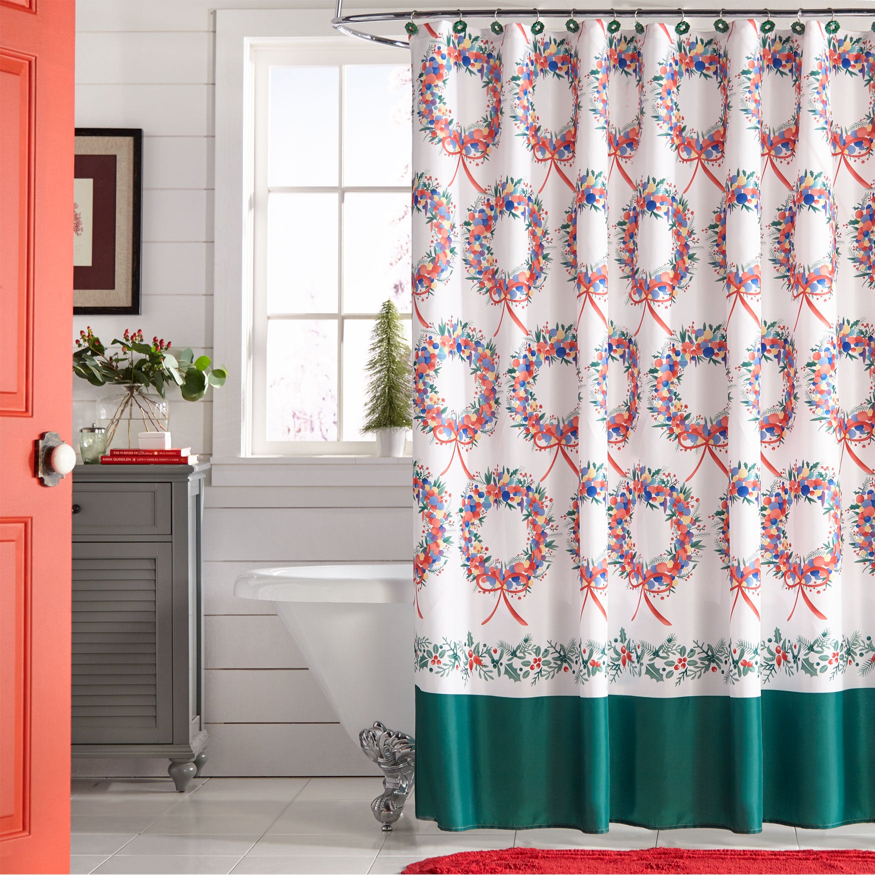 Holiday shower new arrivals curtains