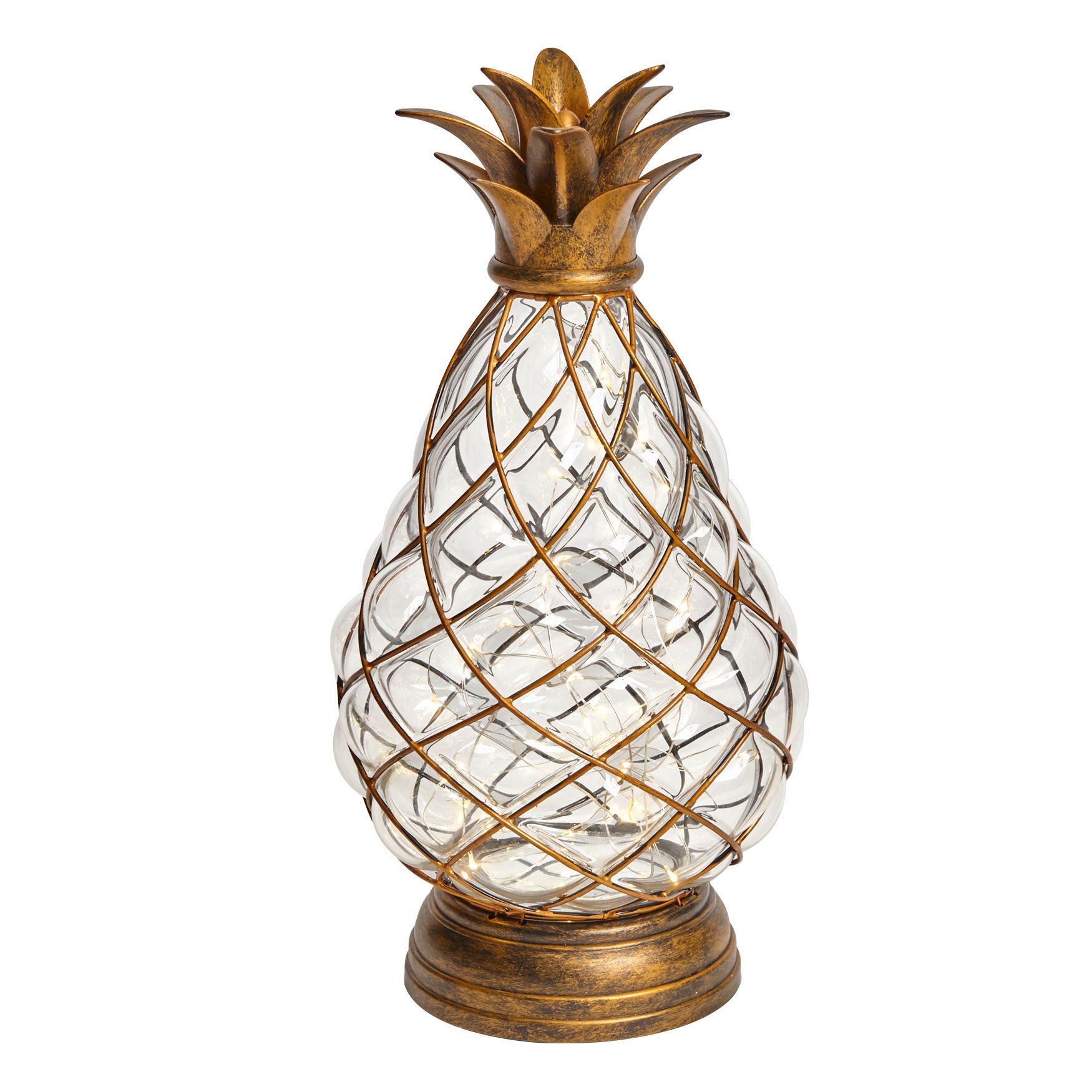 Large Glass Pineapple Light Outdoor Lighting Brylane Home