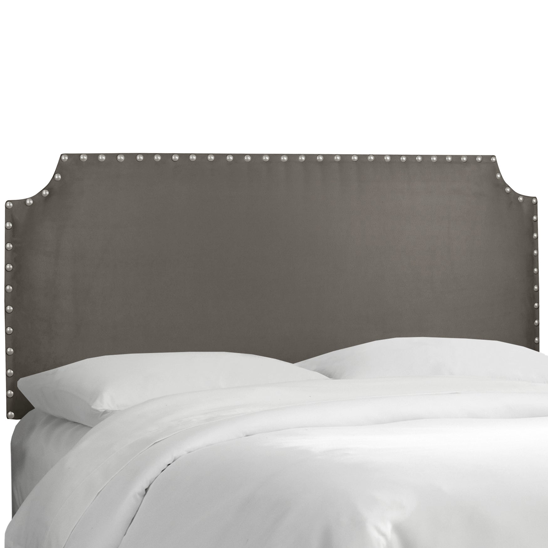 Hampden Notched Nail Button Headboard Headboards Brylane Home