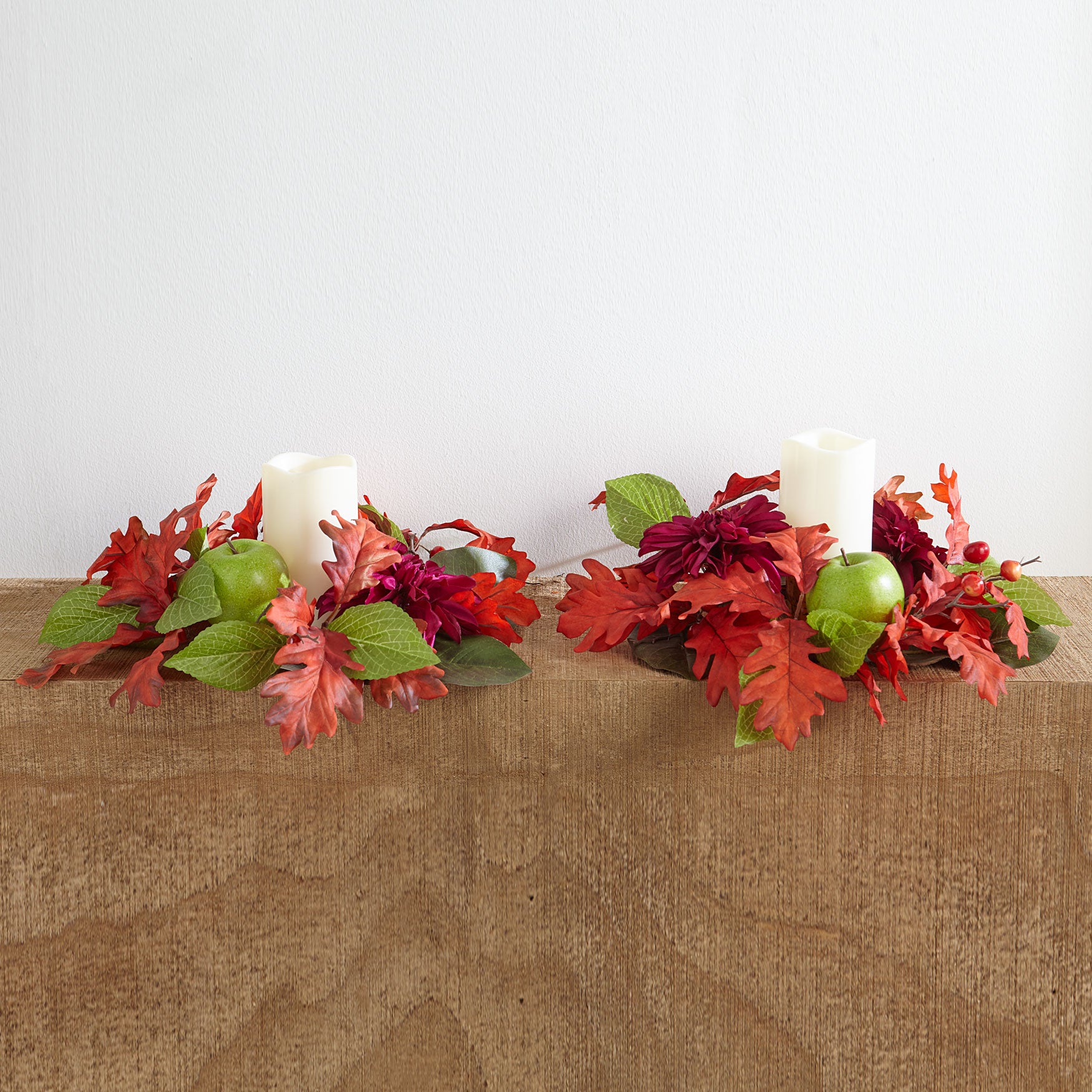 autumn candle rings