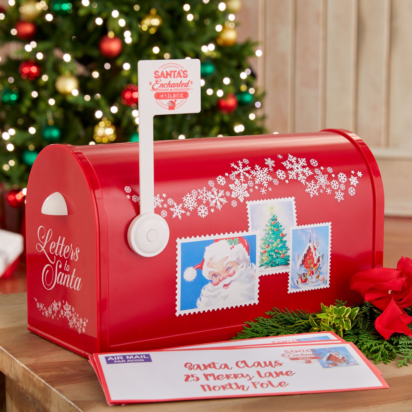 Mr Christmas Santa S Enchanted Mailbox Seasonal Brylane Home