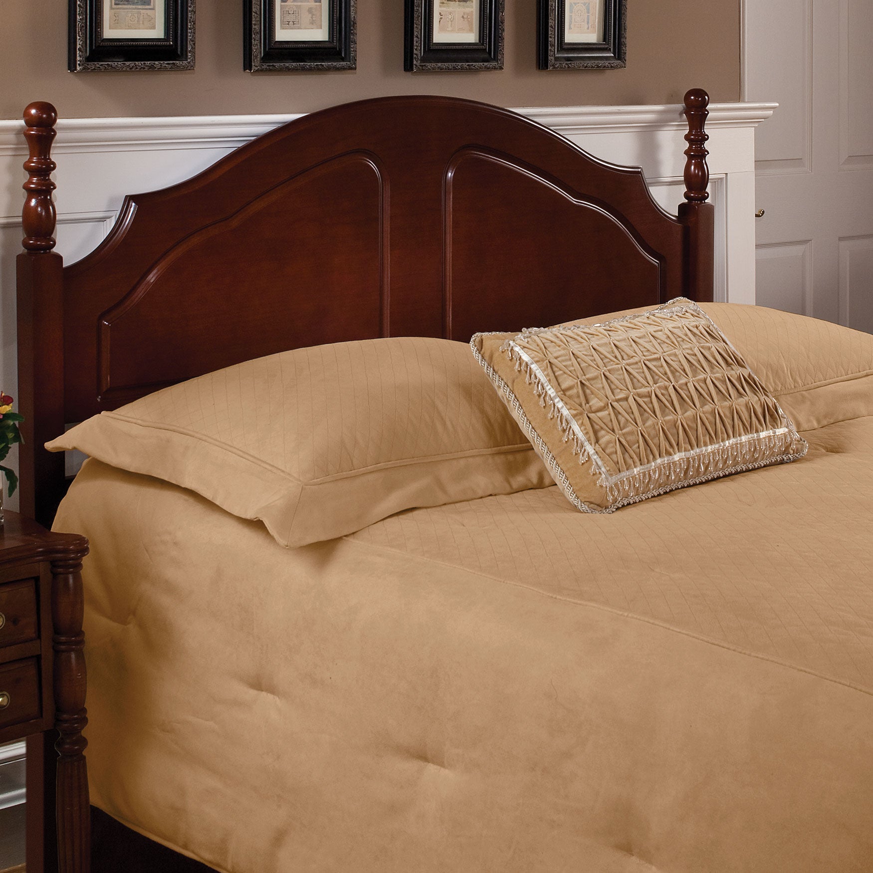 Twin Headboard with Headboard Frame, 63½"Lx39¼"Wx43"H Brylane Home