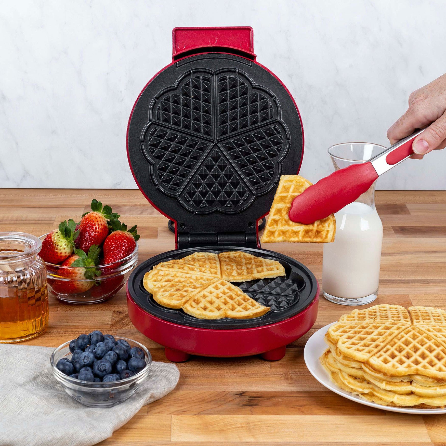 love heart waffle maker