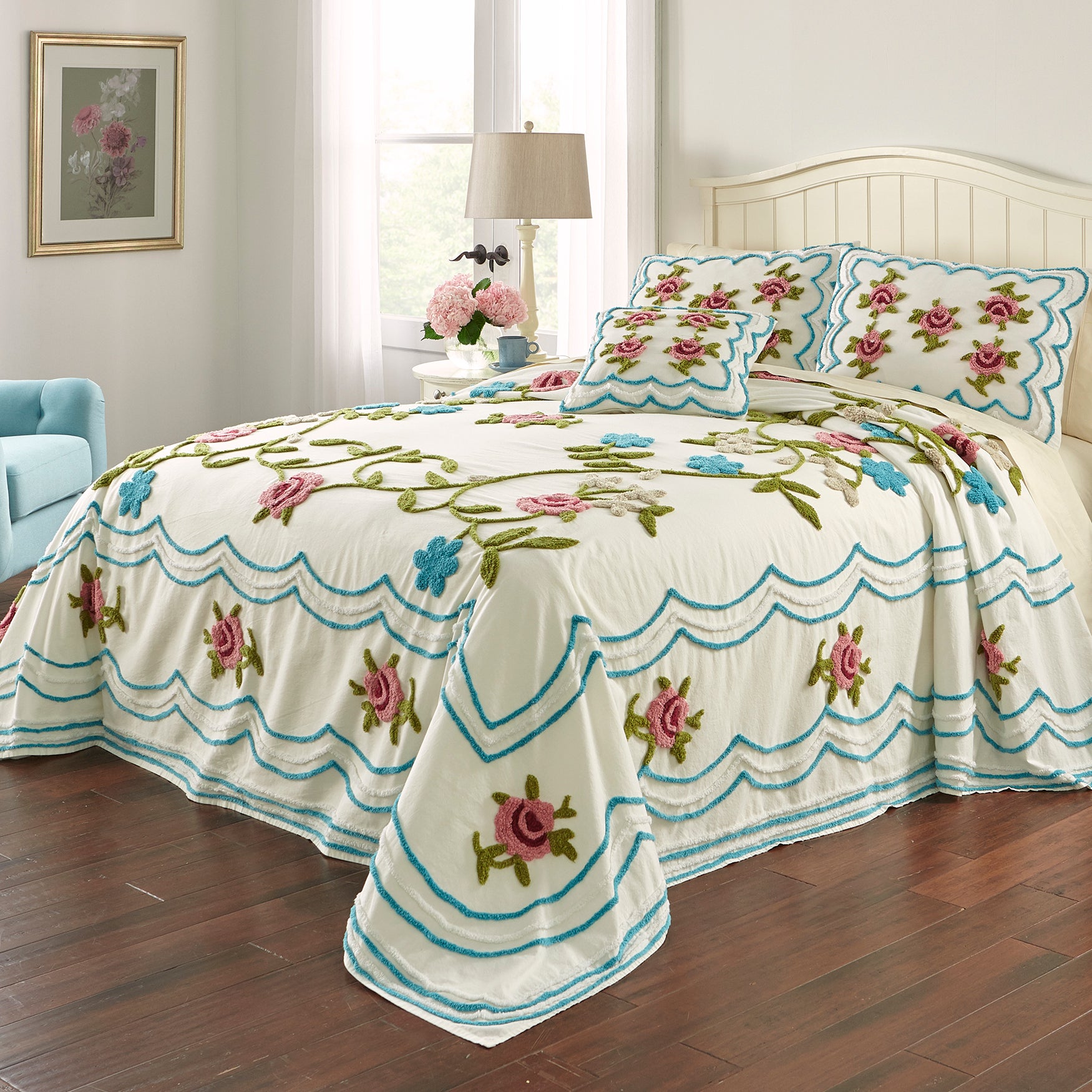 Samantha Oversized Chenille Bedspread Bedding Brylane Home
