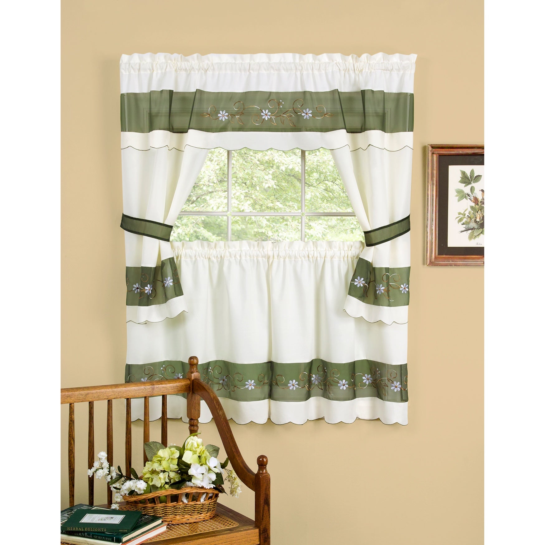 Berkshire Embellished Cottage Window Curtain Brylane Home