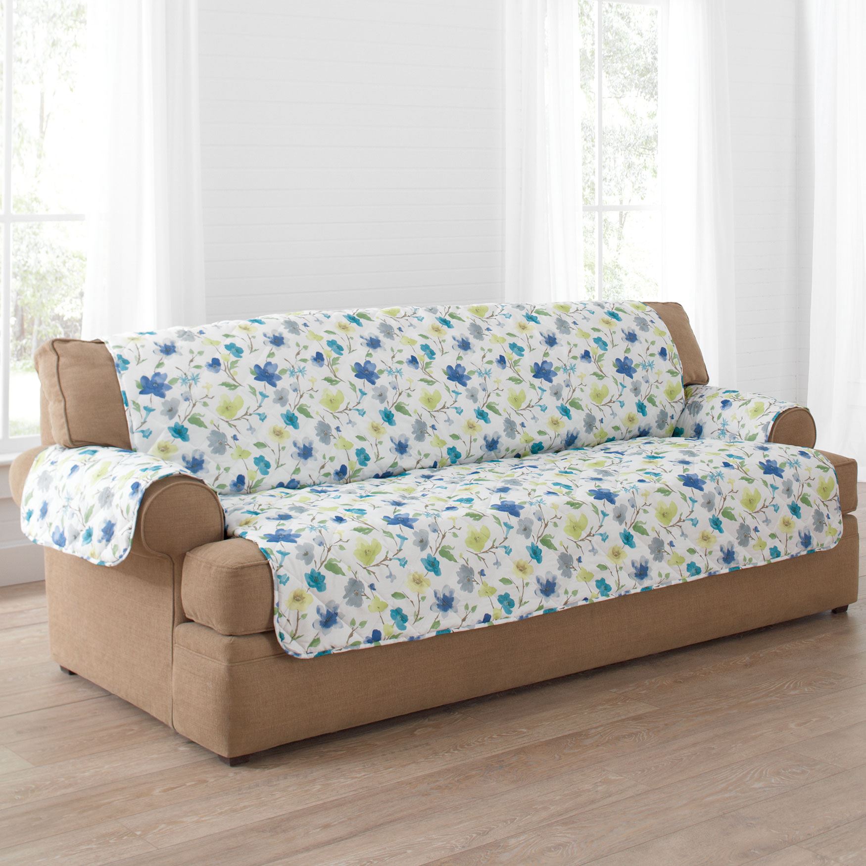 Springtime ExtraLong Sofa Protector Décor Brylane Home