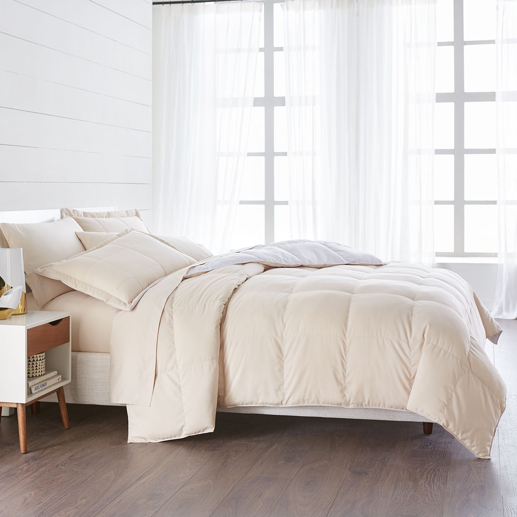 BH Studio Reversible Baffle Box Comforter Bedding Brylane Home