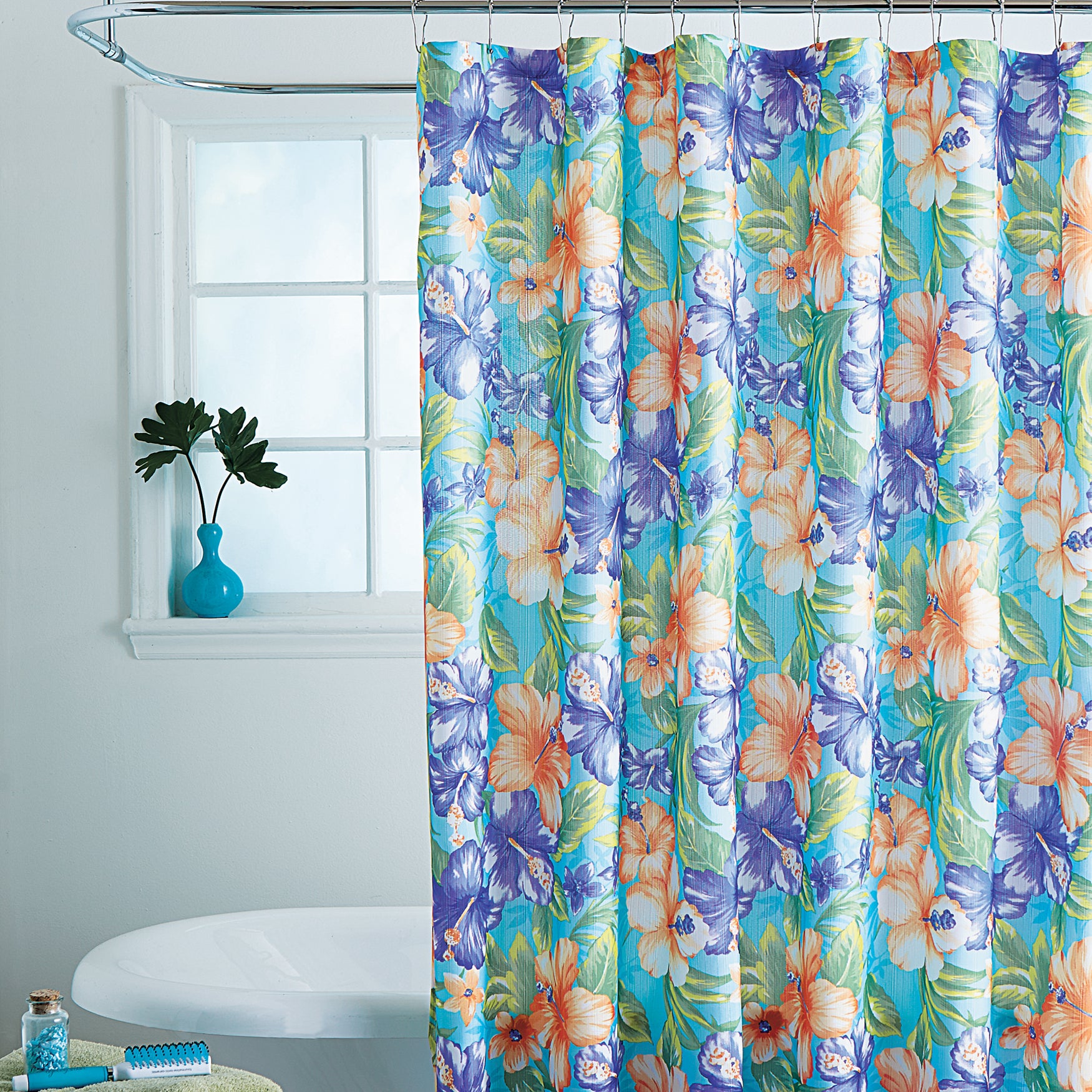 Caribbean Joe 14 Pc Shower Curtain Sets Bath Accessories
