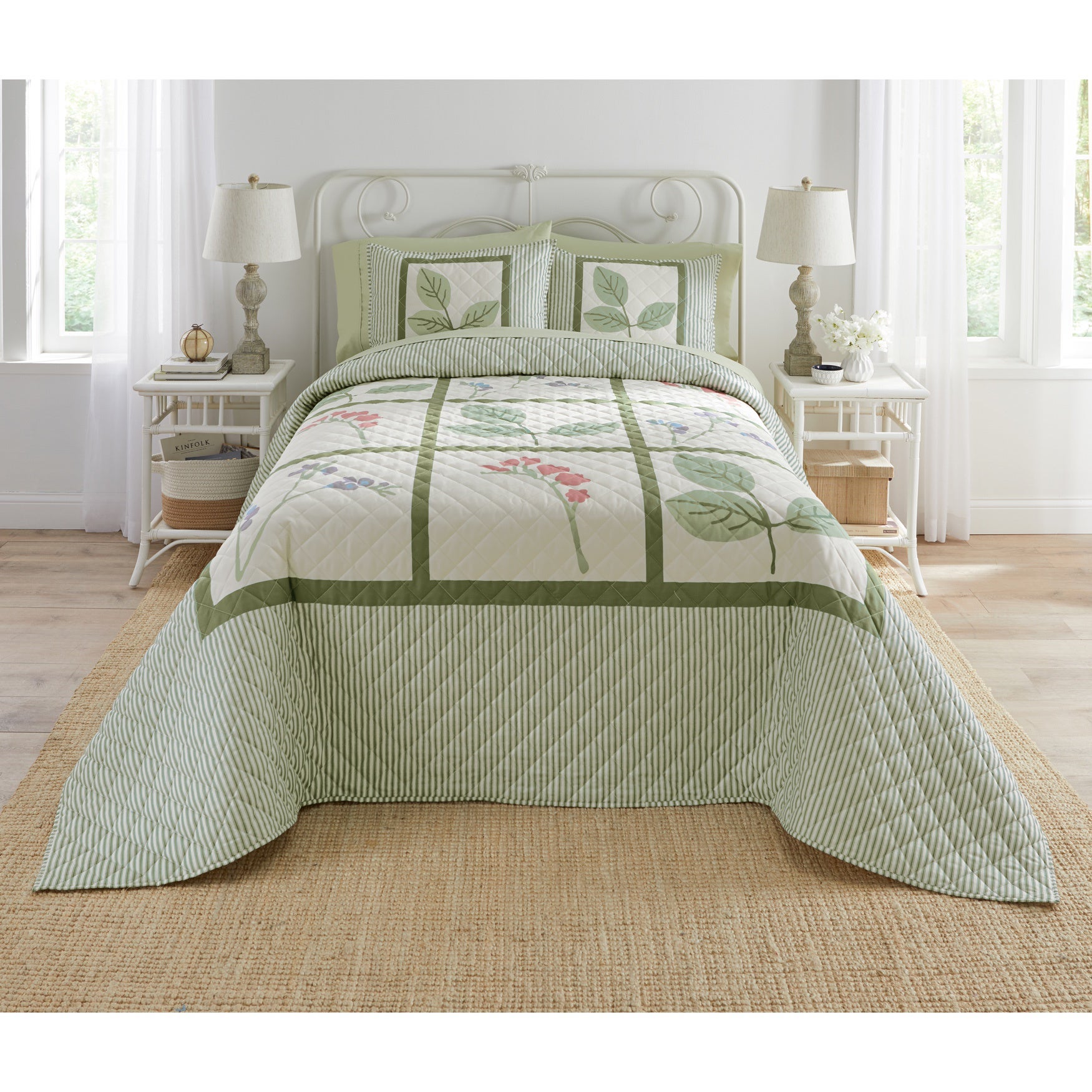 Garden Stripe Bedding Collection, 