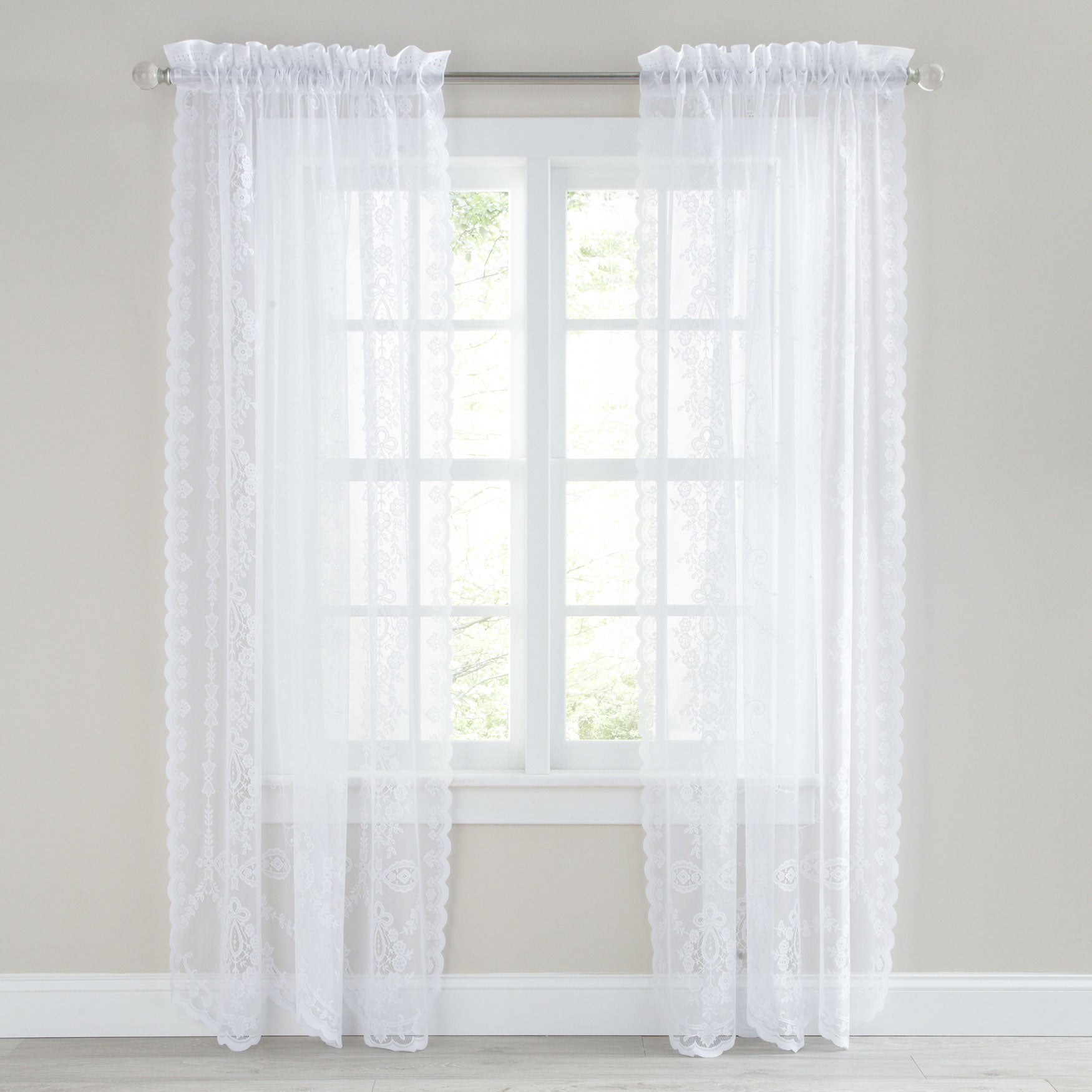 Marie Floral Lace Balloon Shade Brylane Home