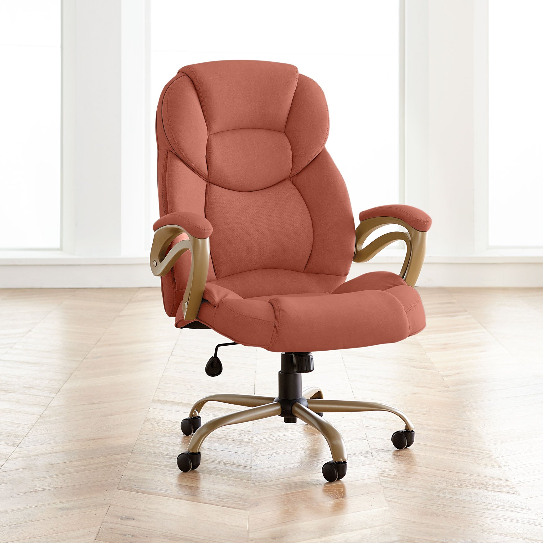 Extra Wide Memory Foam Office Chair | Office Chairs | Brylane Home