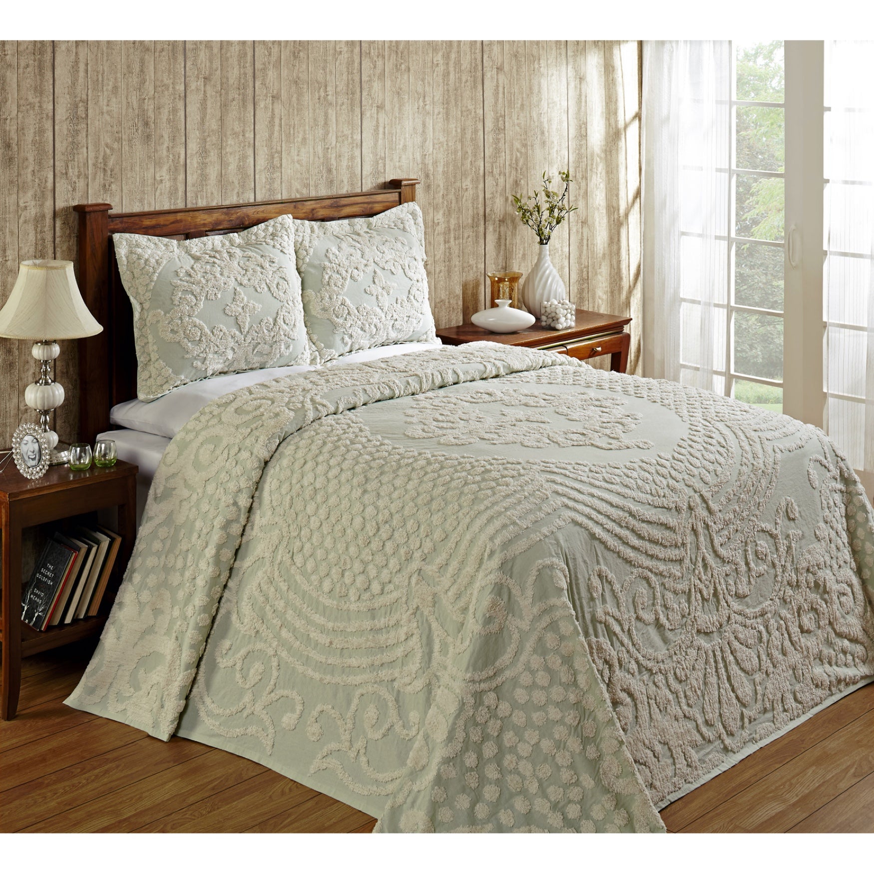 Florence Collection Tufted Chenille Bedspread Brylane Home