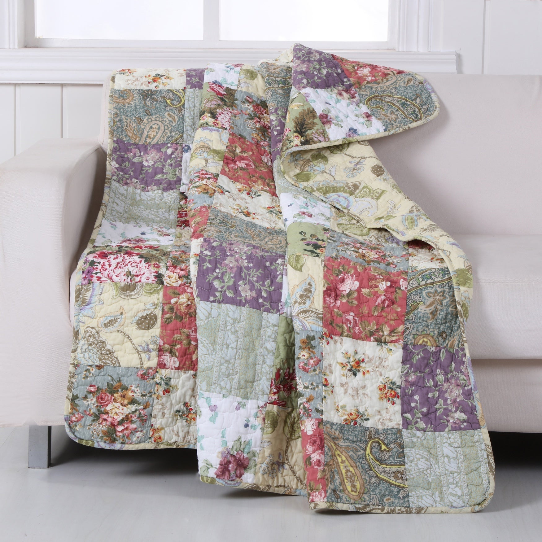 patchwork throws for beds