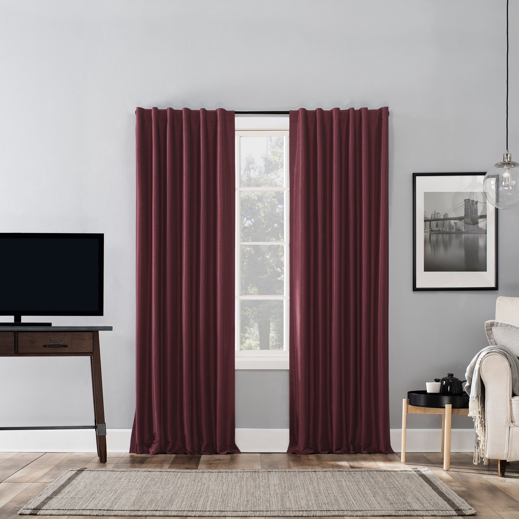 Evelina Faux Dupioni Silk Bonded Collection, 