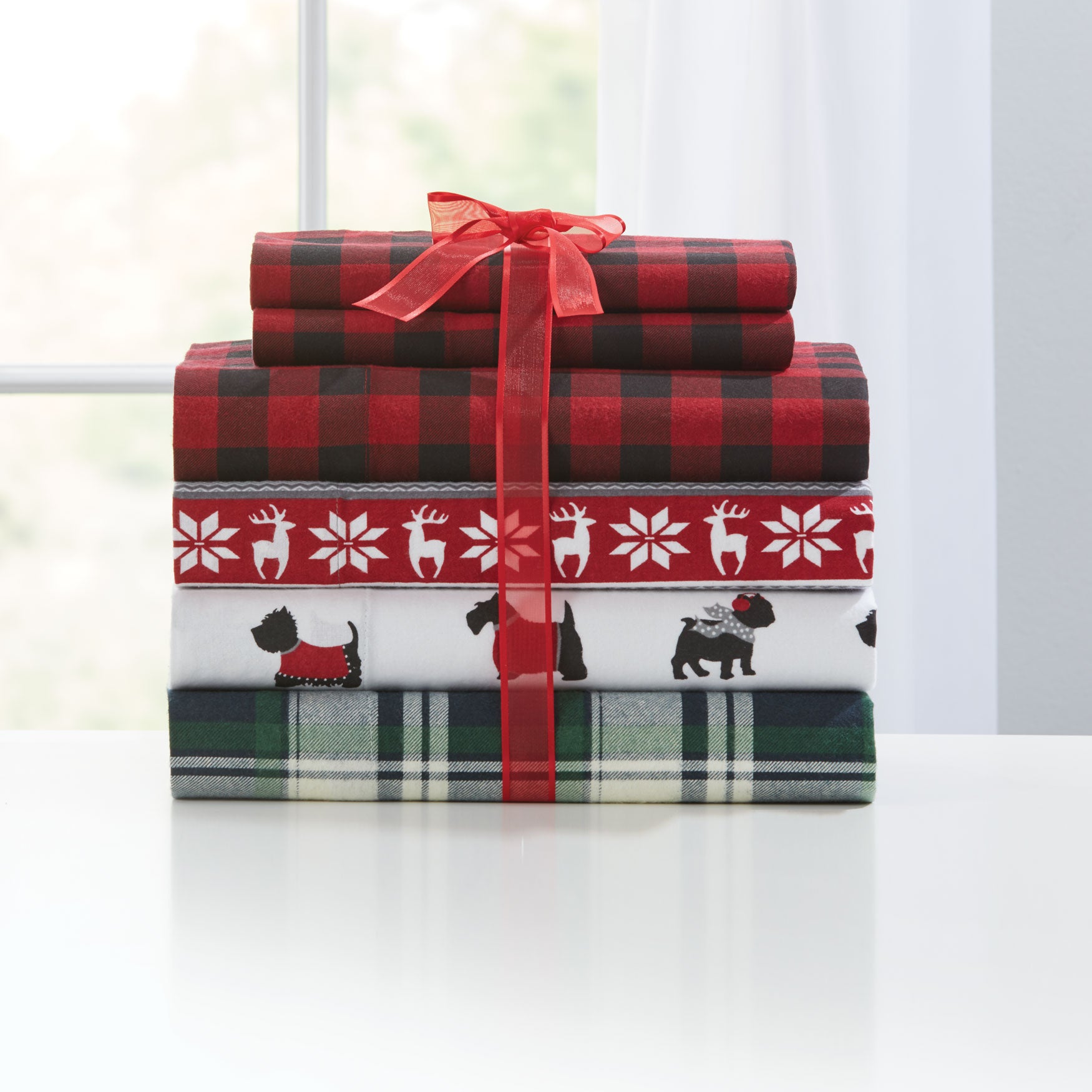 Flannel Printed Sheet Set Flannel Sheets Brylane Home