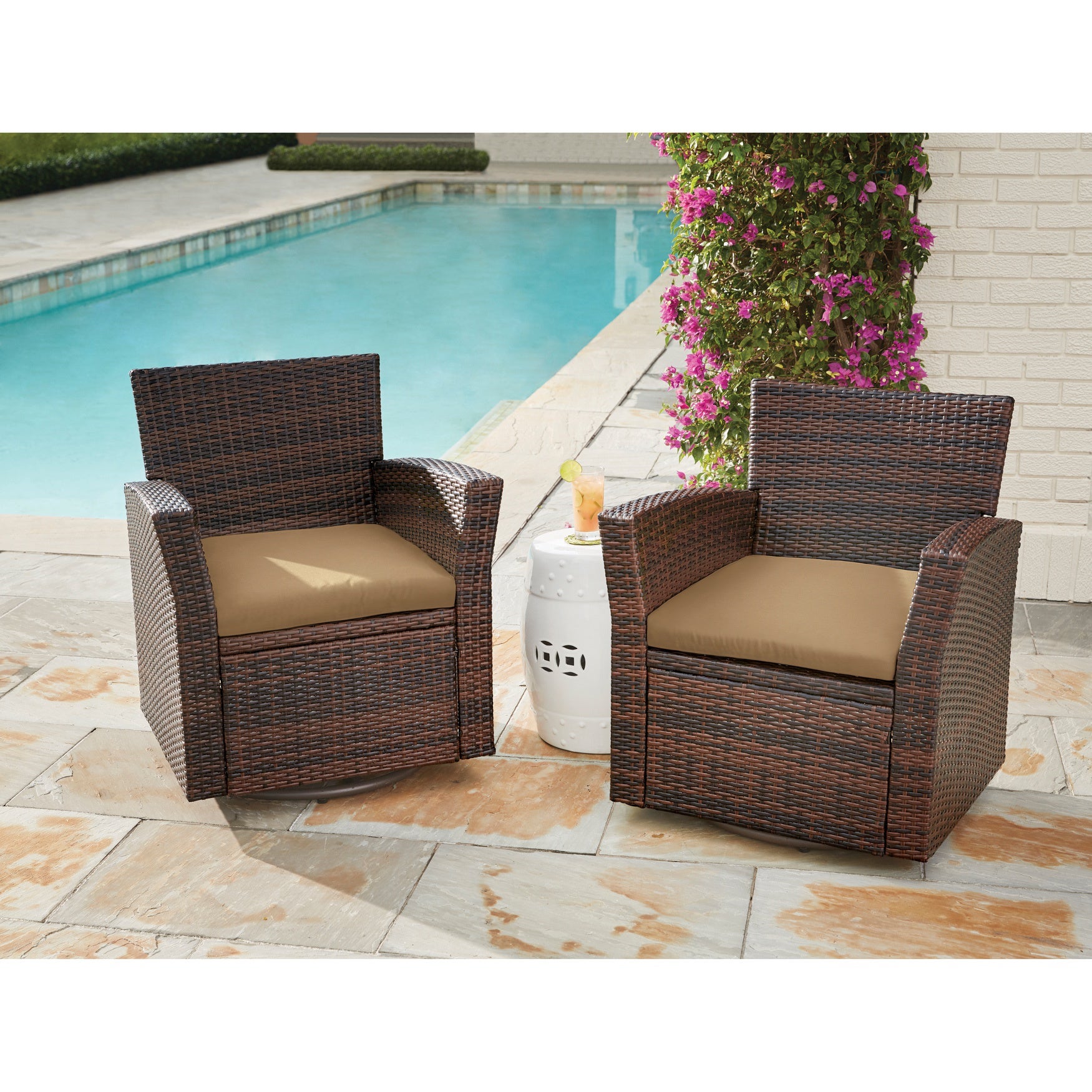 Santiago Swivel Chair Brylane Home