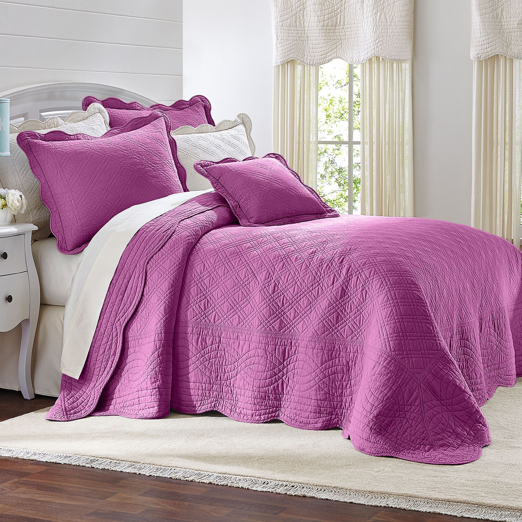 Florence Oversized Bedspread  Plus Size Bedding  Brylane Home