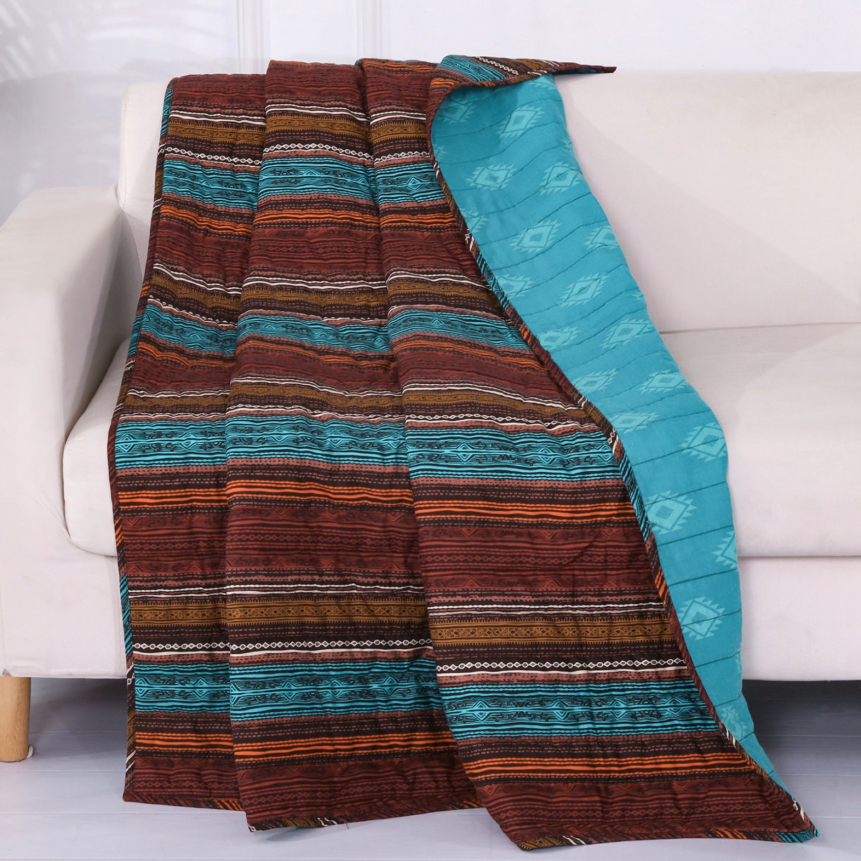 Barefoot Bungalow Tucson Quilted Throw Blanket Brylane Home