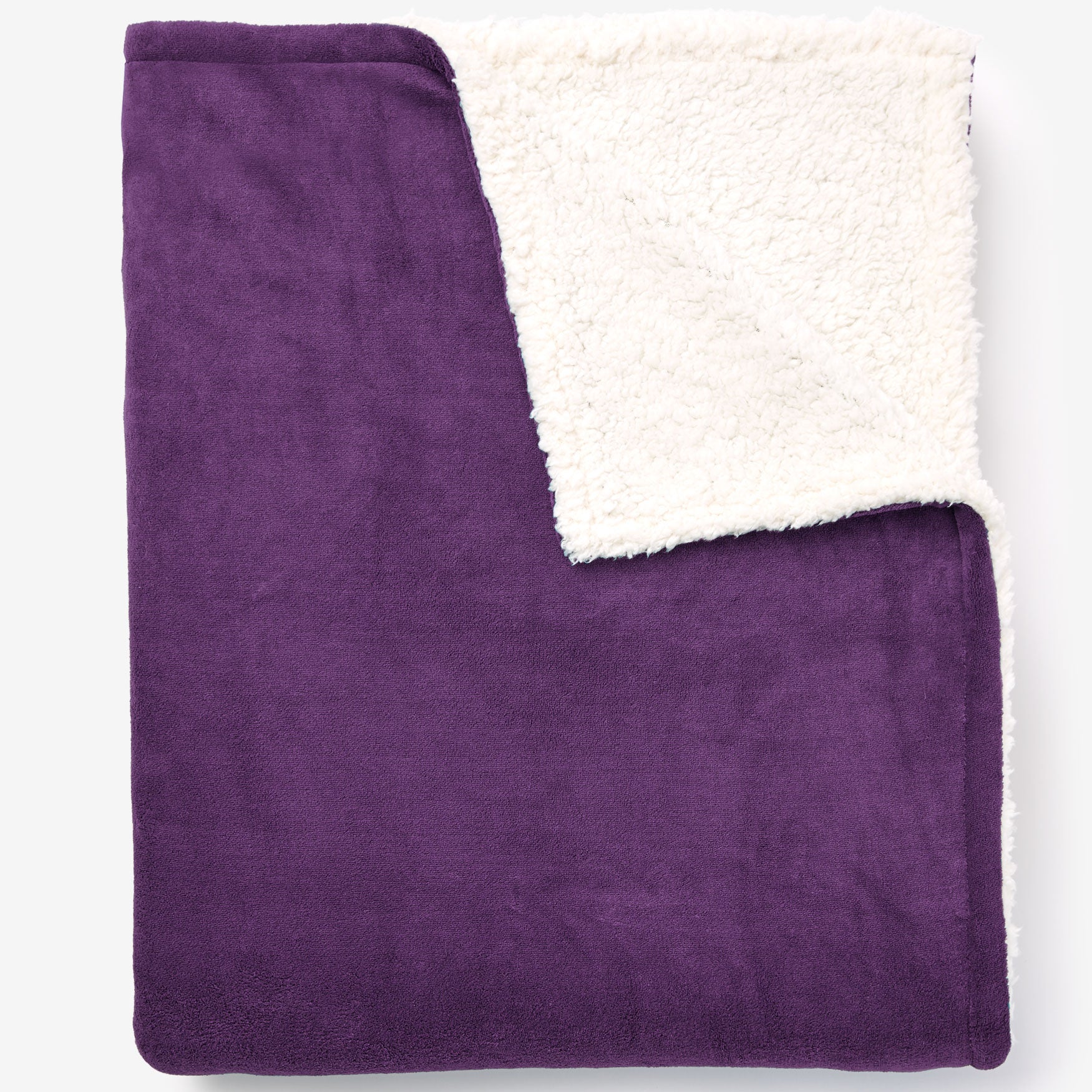BH Studio Sherpa Microfleece Blanket Brylane Home