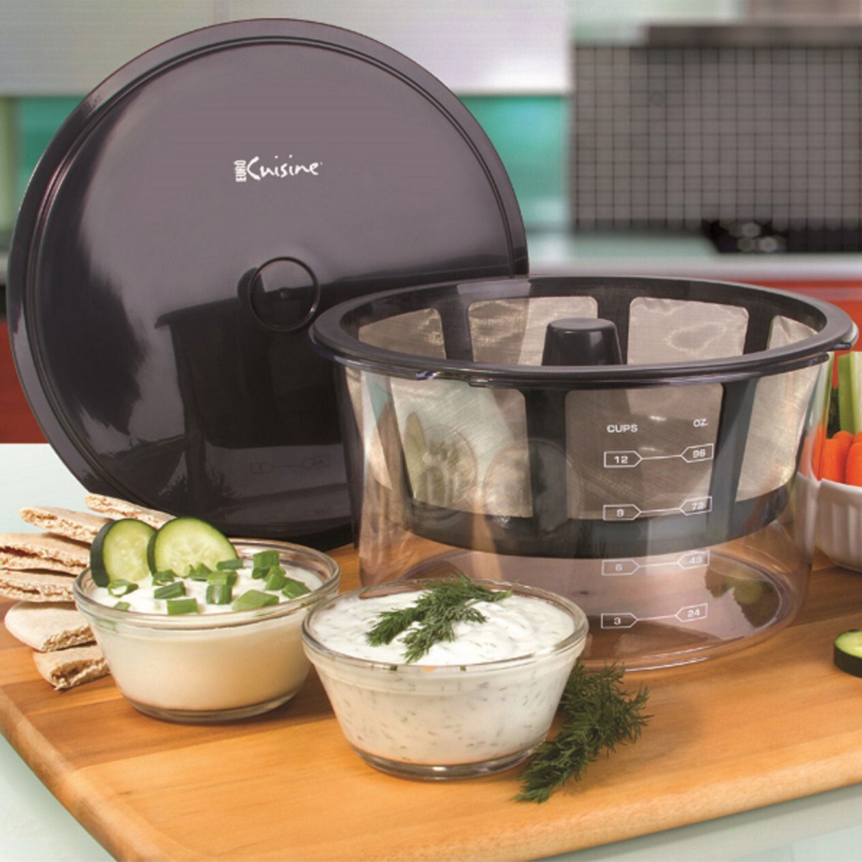 Simple Euro Cuisine Greek Yogurt Maker, Black Brylane Home