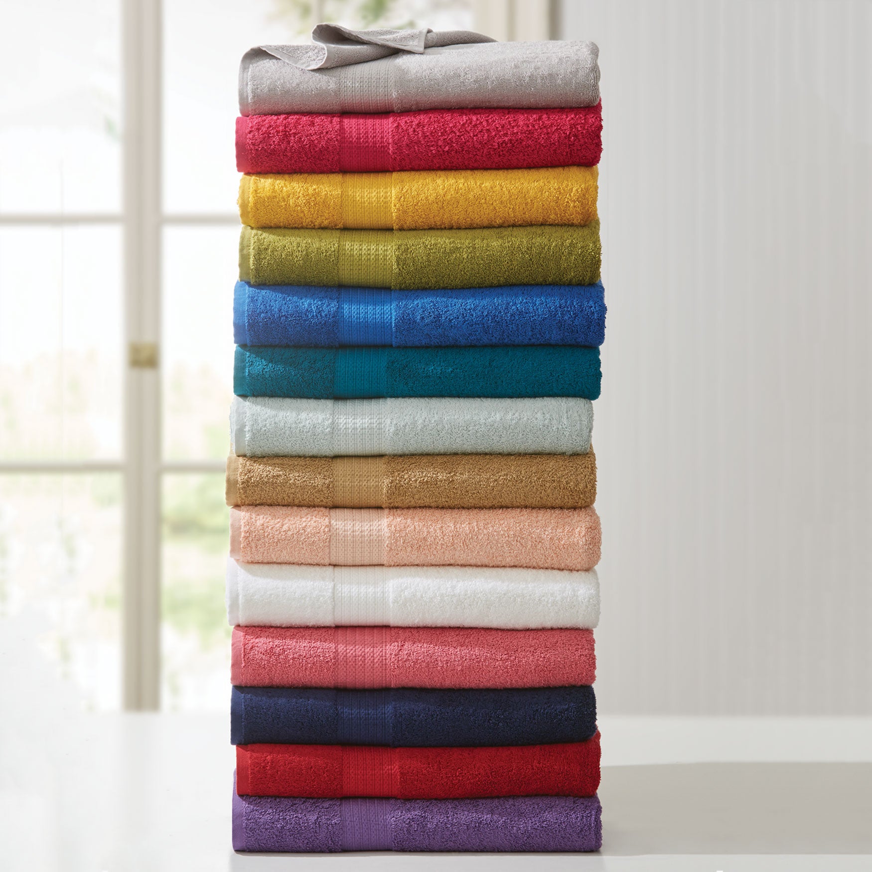 BrylaneHome® Studio Oversized Cotton Bath Sheet Towel Towels Brylane
