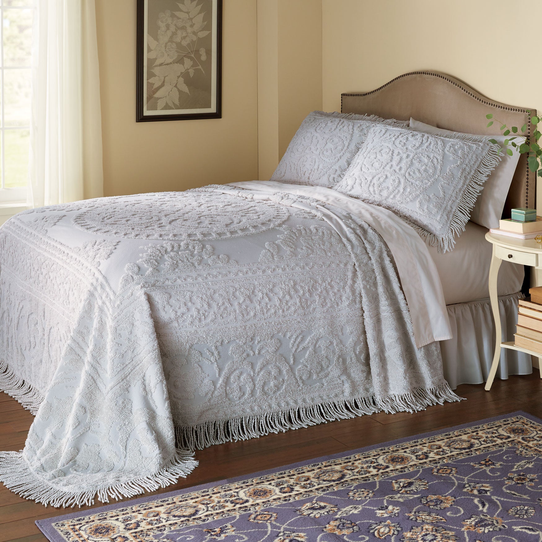 Medallion Chenille Bedspread Brylane Home