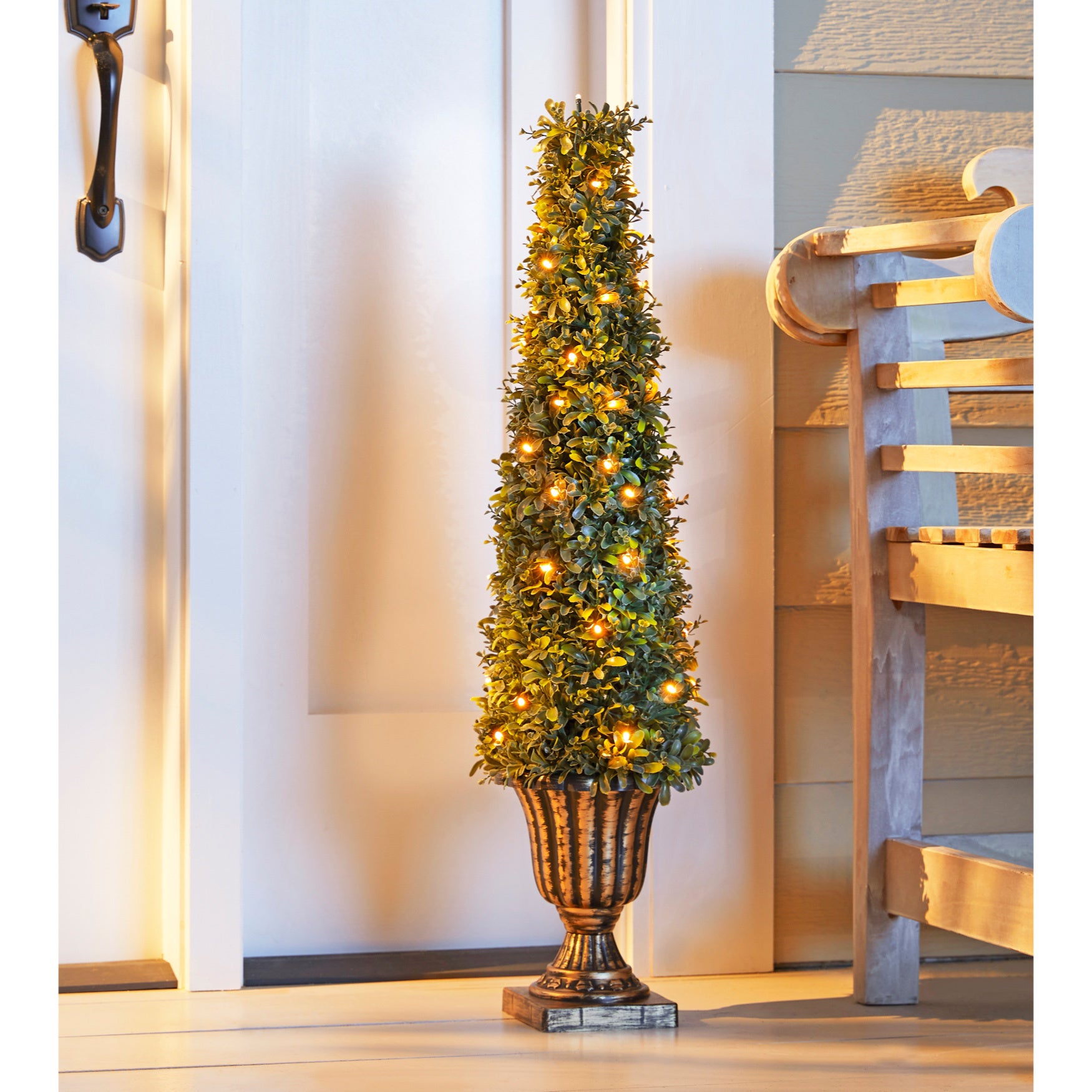 Pre lit topiary trees on sale