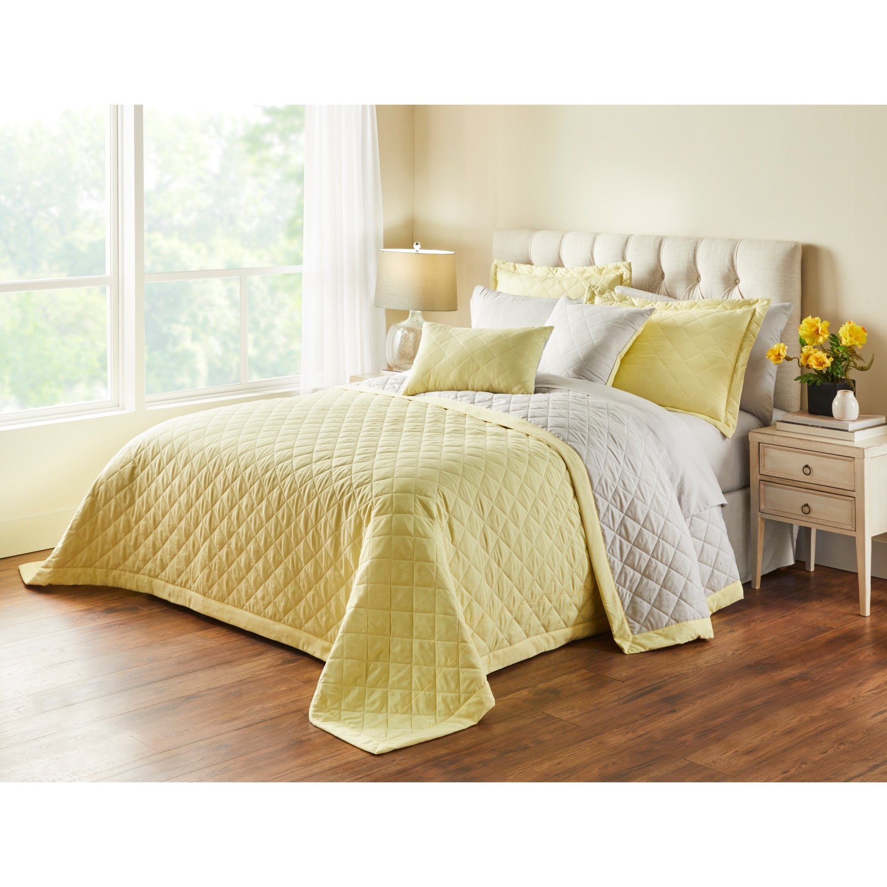 BH Studio Reversible Quilted Bedspread Brylane Home