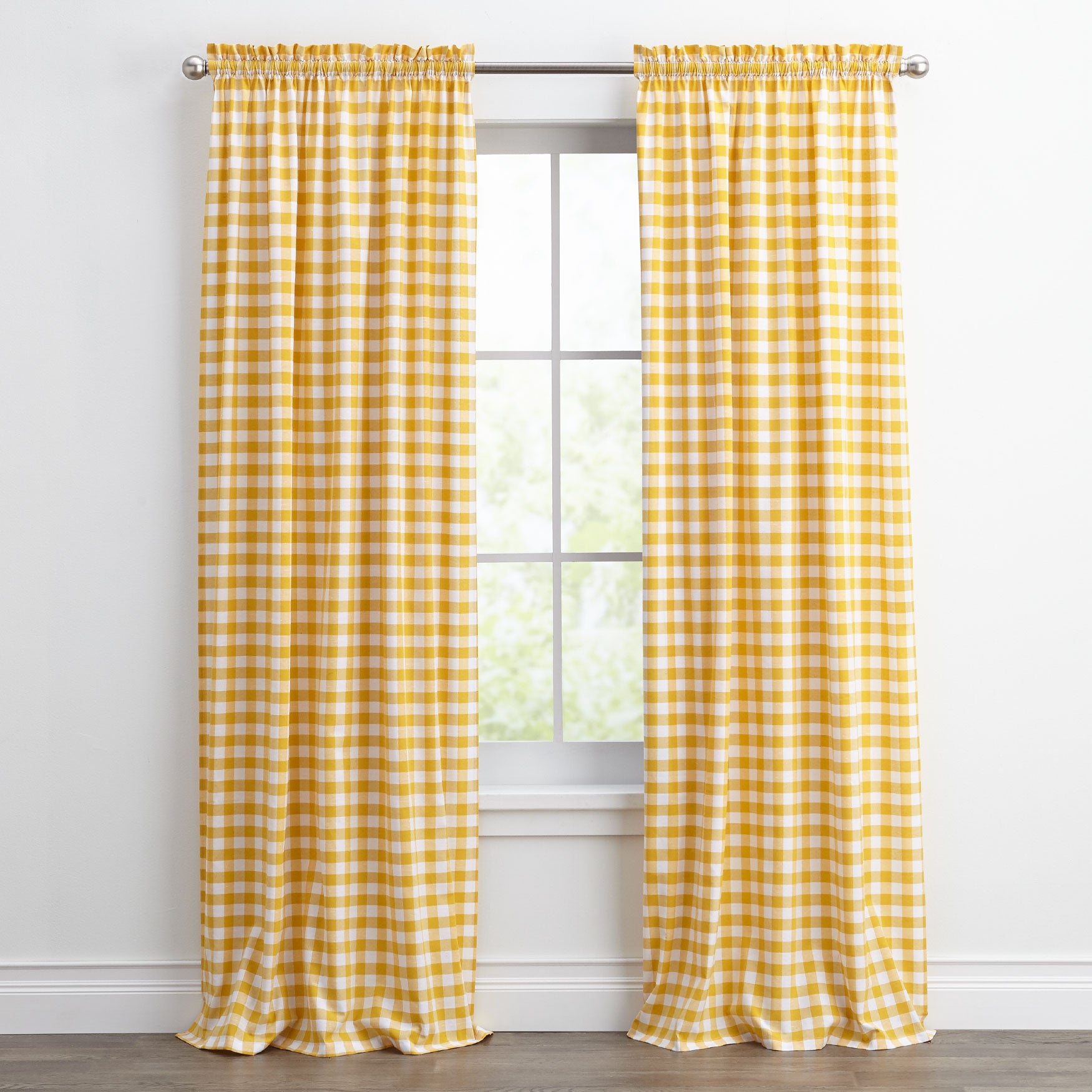 Buffalo Check Rod Pocket Panel Curtains Amp Drapes