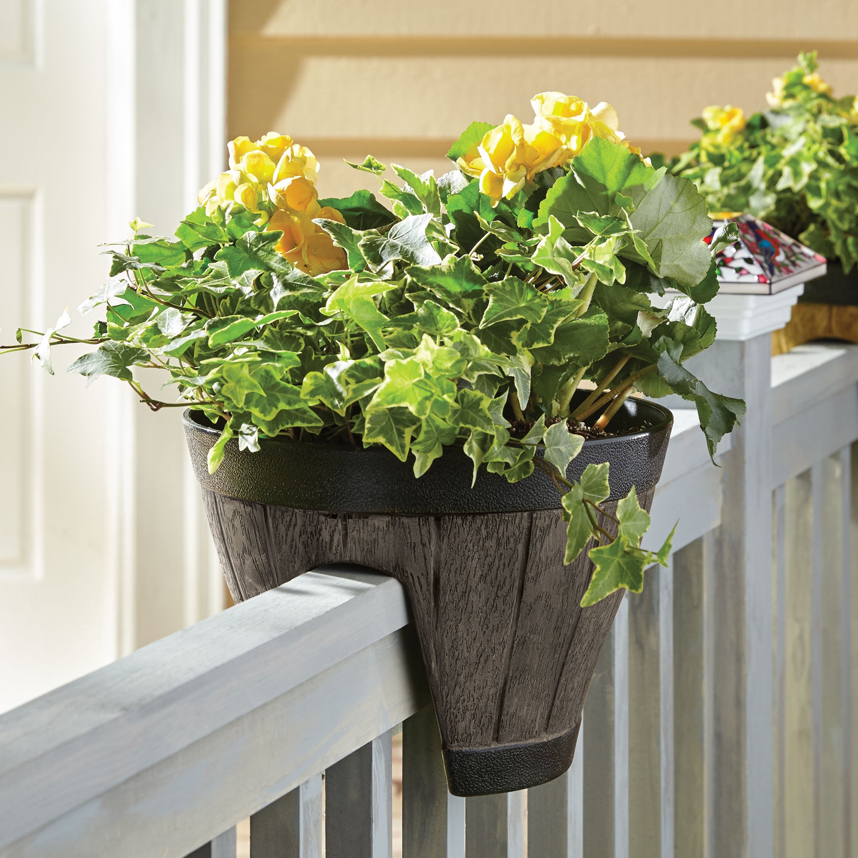 Round Railing Planter Garden & Planters Brylane Home