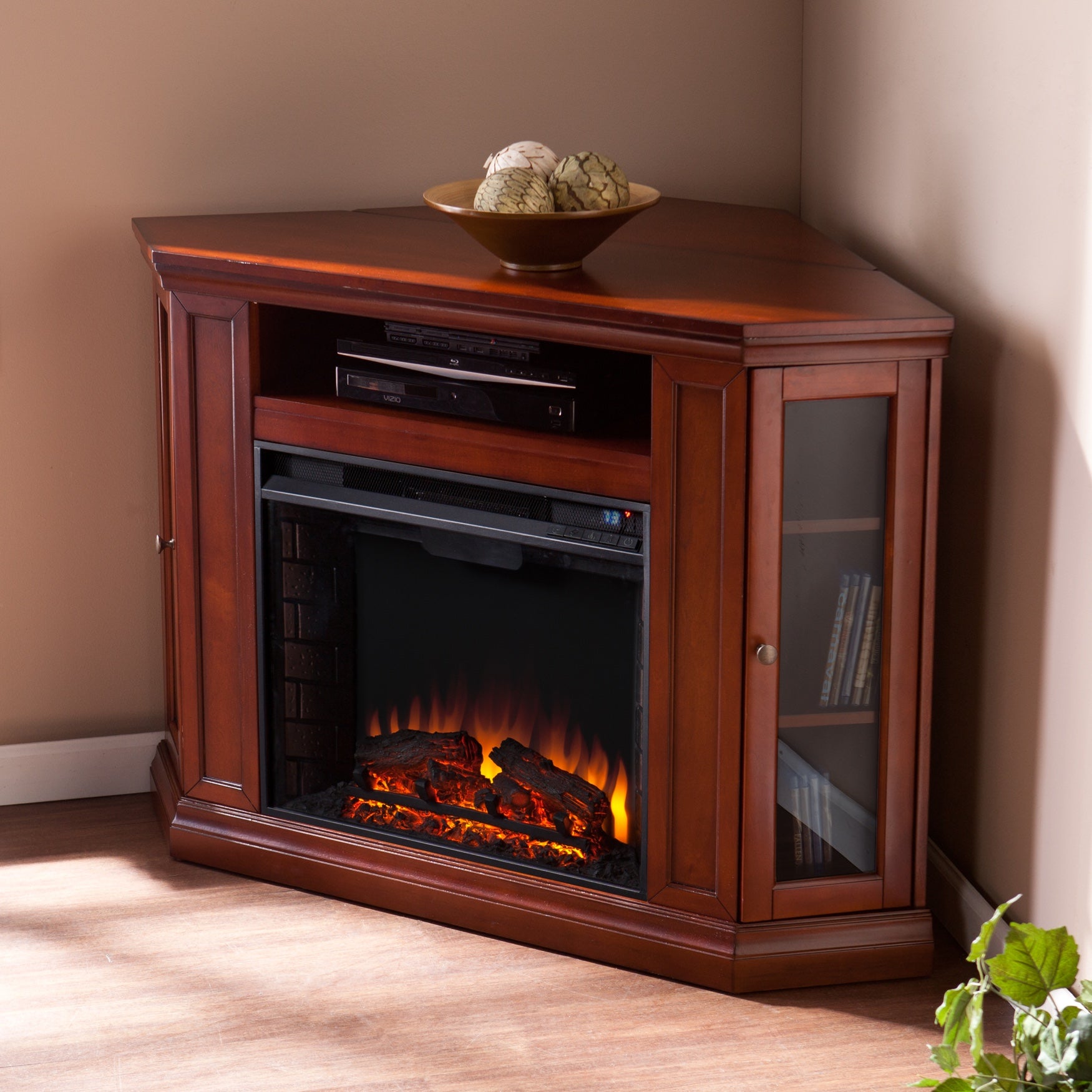 Claremont Convertible Media Electric Fireplace Accent Furniture