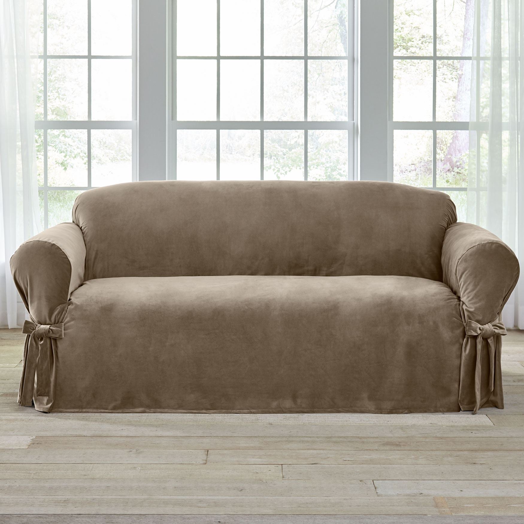 Velvet Sofa Slipcover Brylane Home