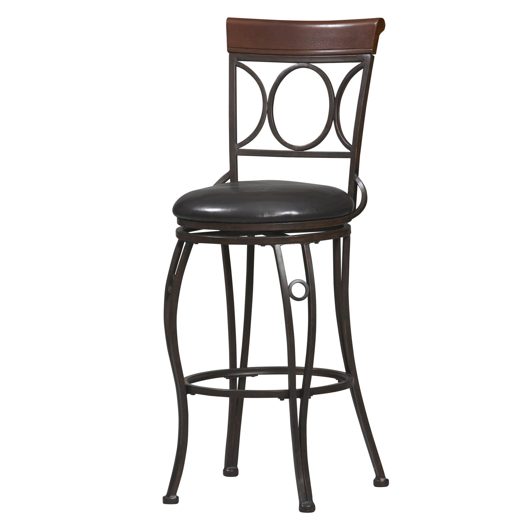 Traditional Bar Stool, 17"Wx19¾"Dx46"H, Metal Brylane Home