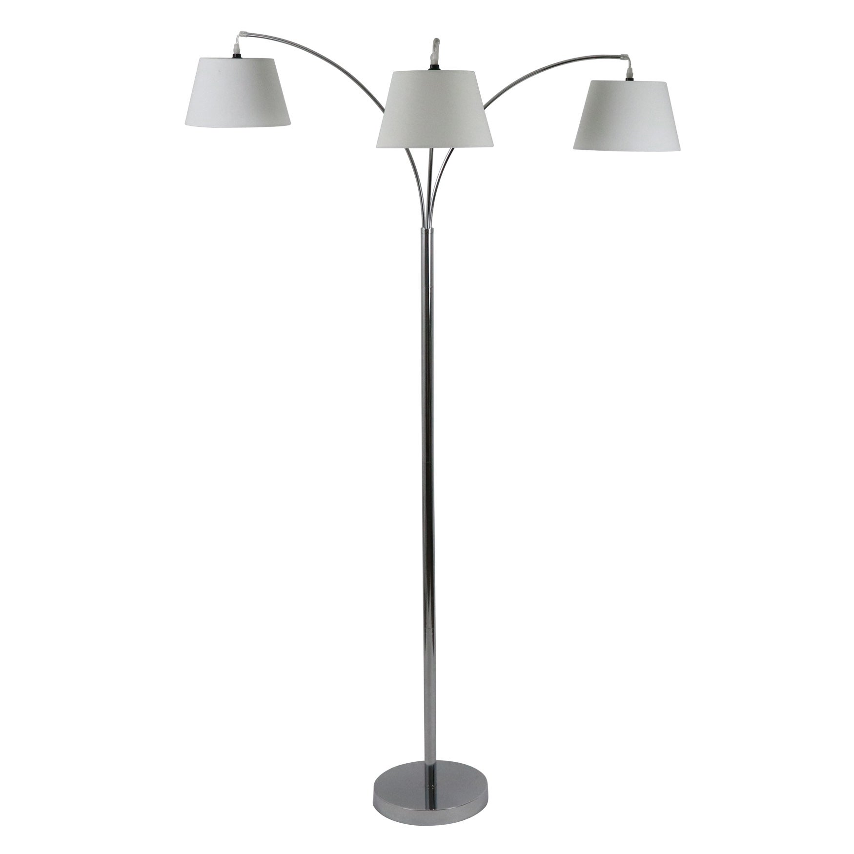 3-Light Chrome Floor Lamp by J. Hunt| Floor Lamps ...