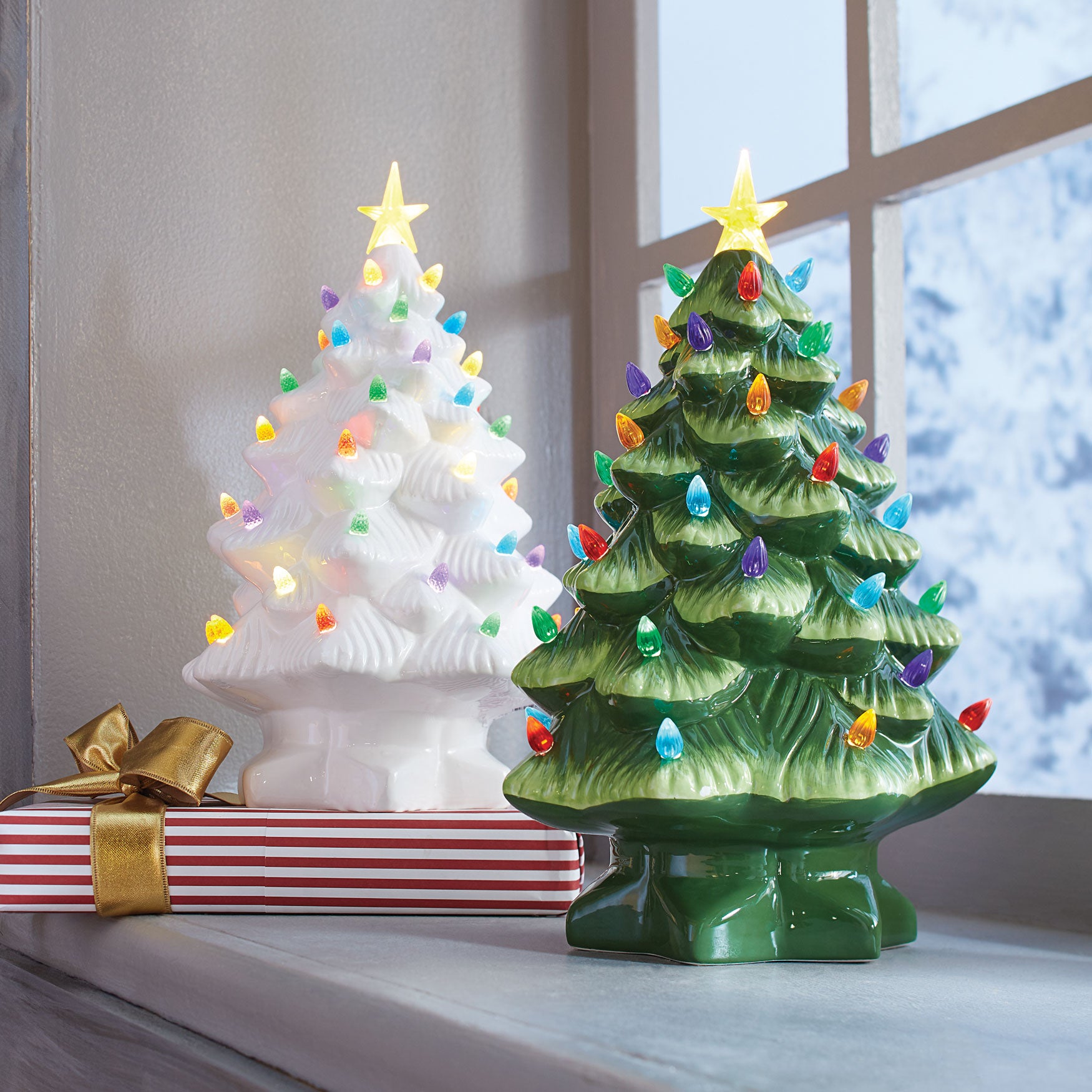 Mr Christmas Pre Lit Nostalgic Porcelain Christmas Tree