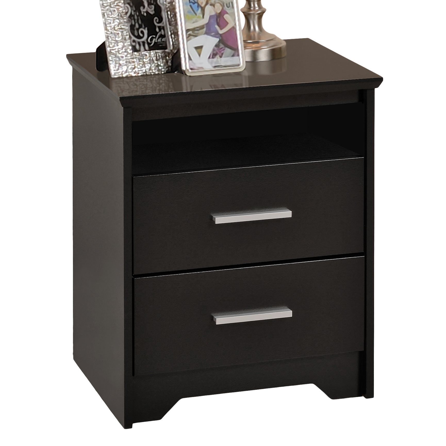 Coal Harbor Tall 2drawer Night Stand with Open Shelf Night Stands