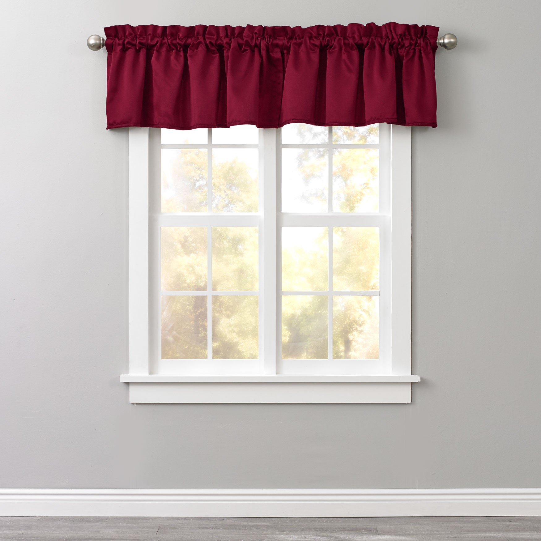 Bh Studio Room Darkening Rod Pocket Valance Curtains