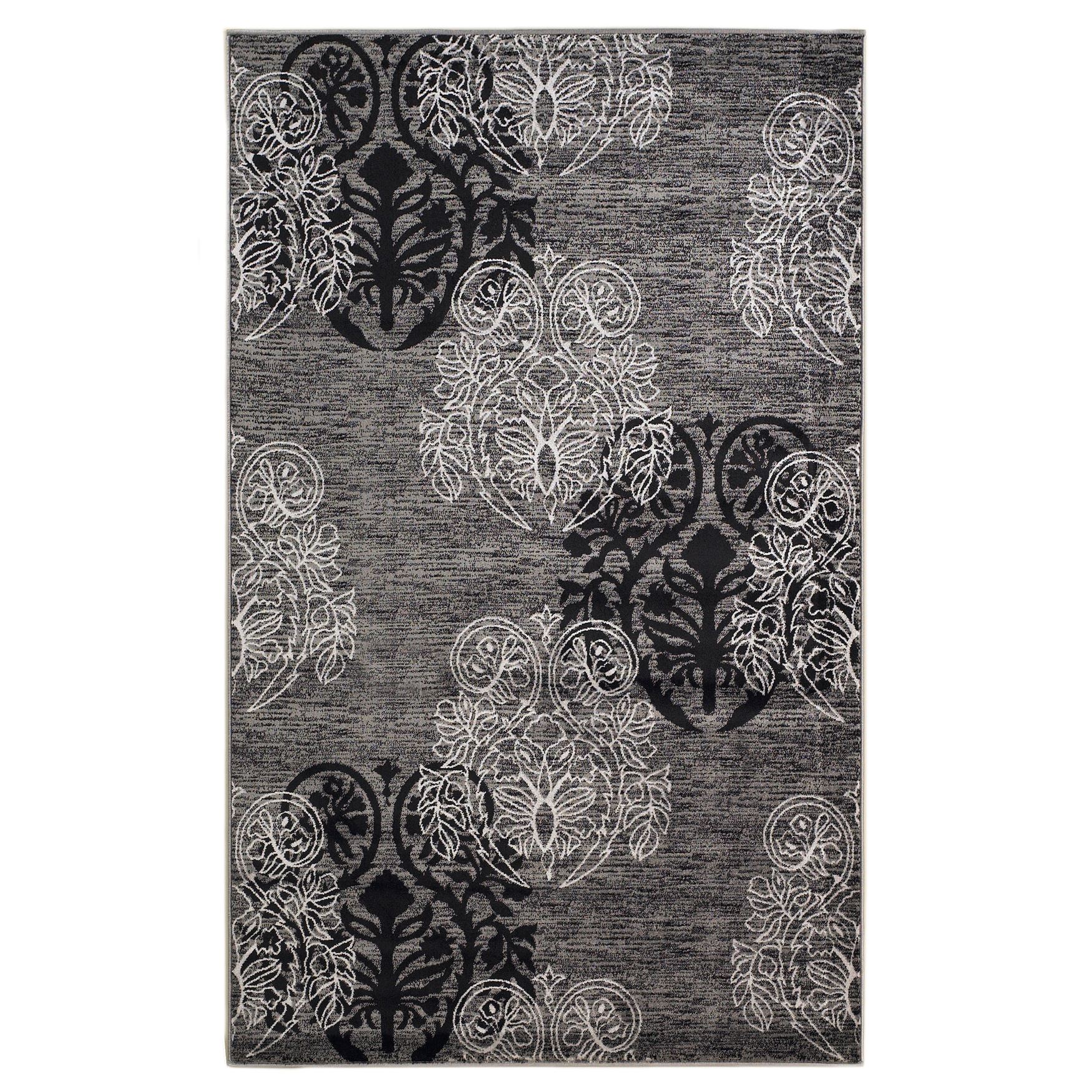 Milan Black/Grey Area Rug Collection, 