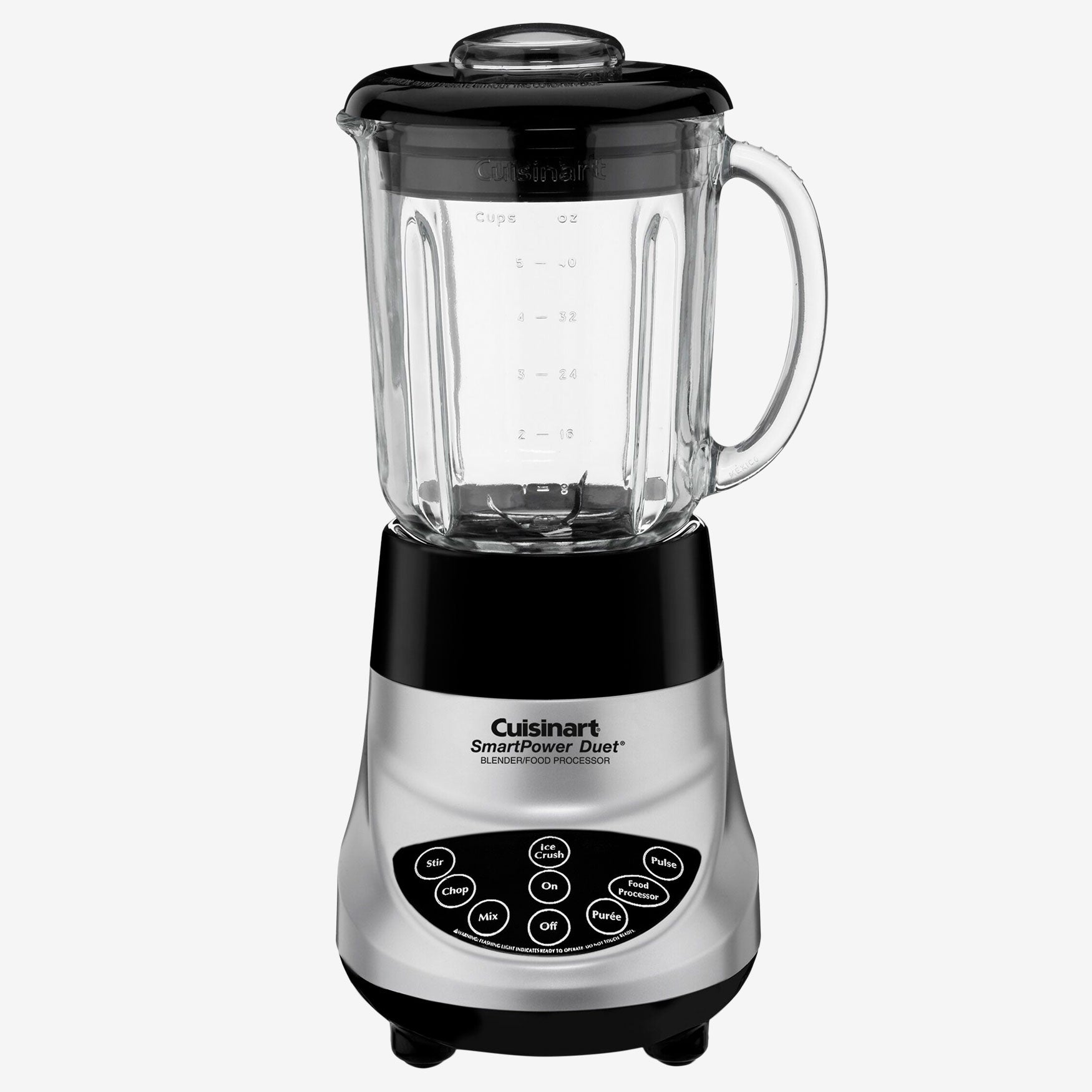 Simple Cuisinart SmartPower Duet Blender/Food Processor, Brushed Chrome