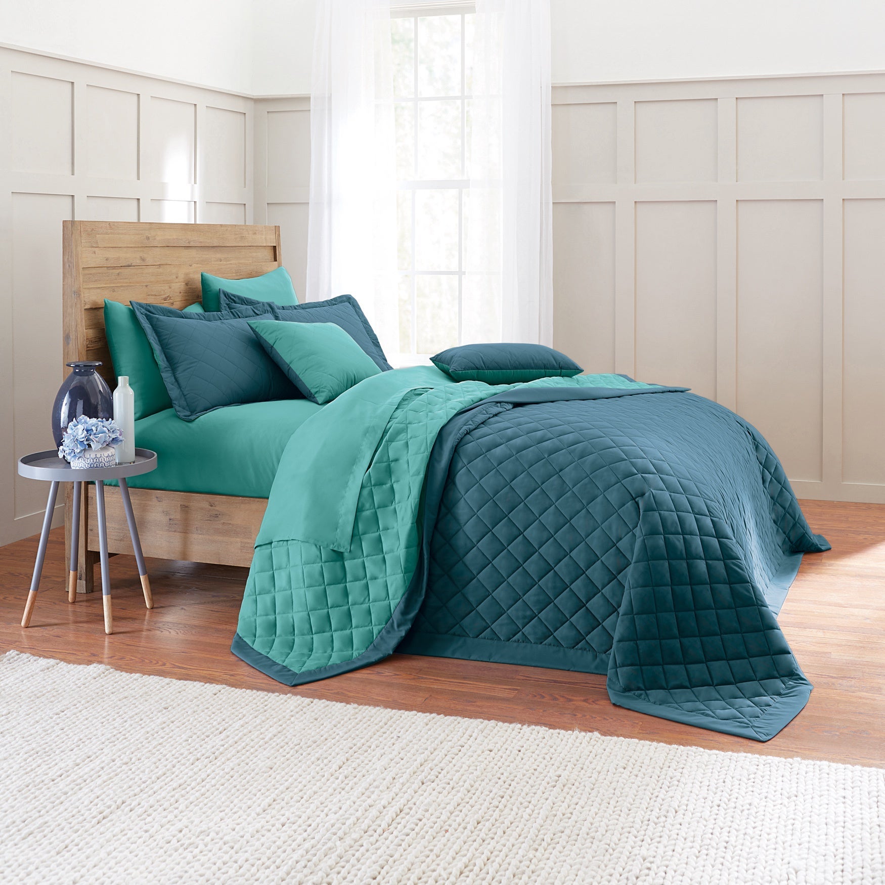BH Studio Reversible Quilted Bedspread Brylane Home