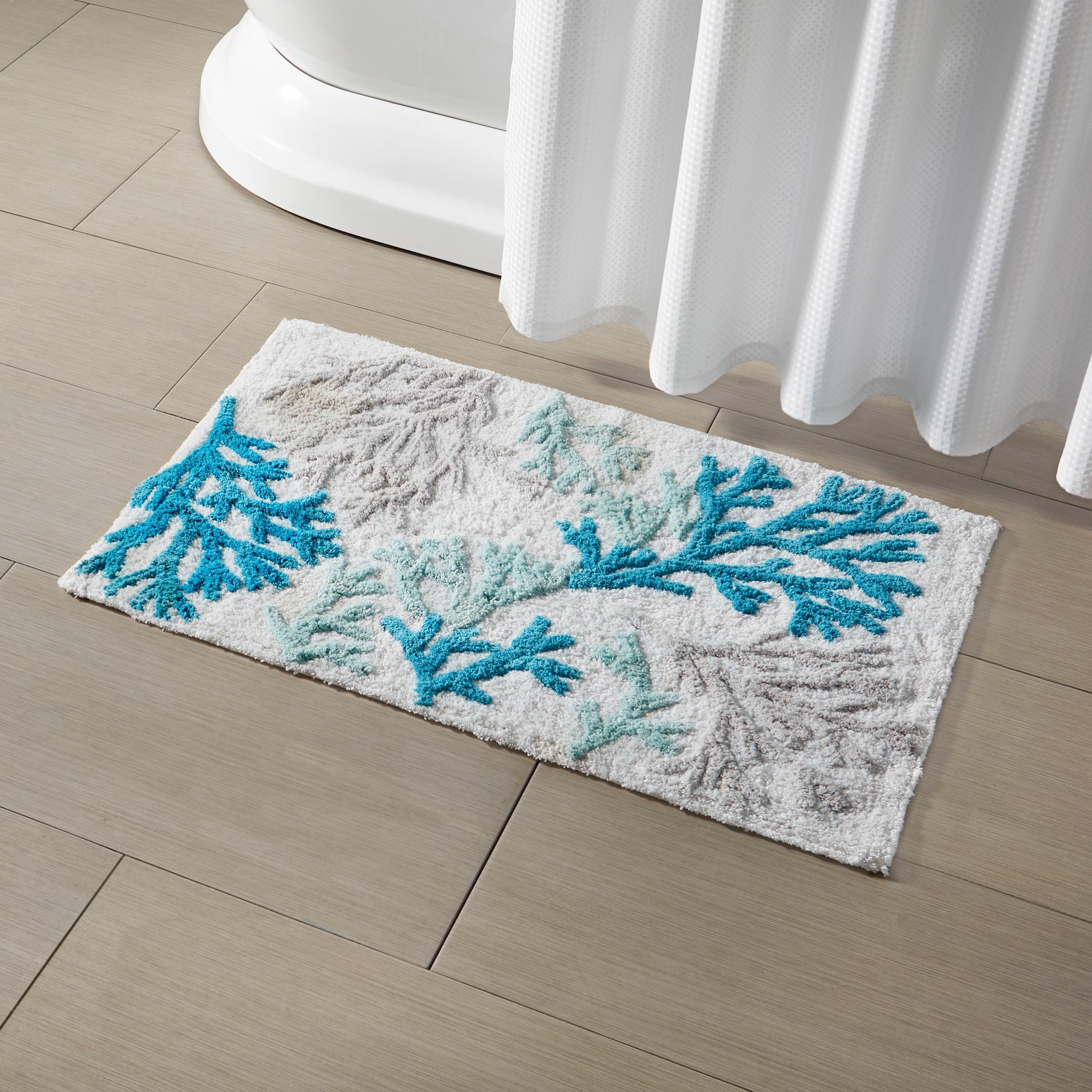 Coral Reef Bath Mat Brylane Home