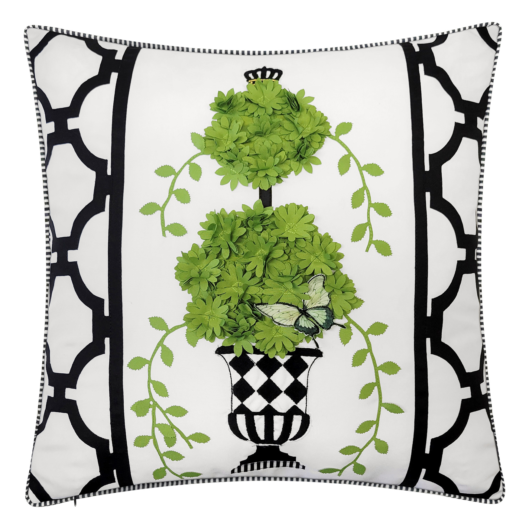 Edie @ Home Indoor/Outdoor Crowned Dimensional Topiary Decorative