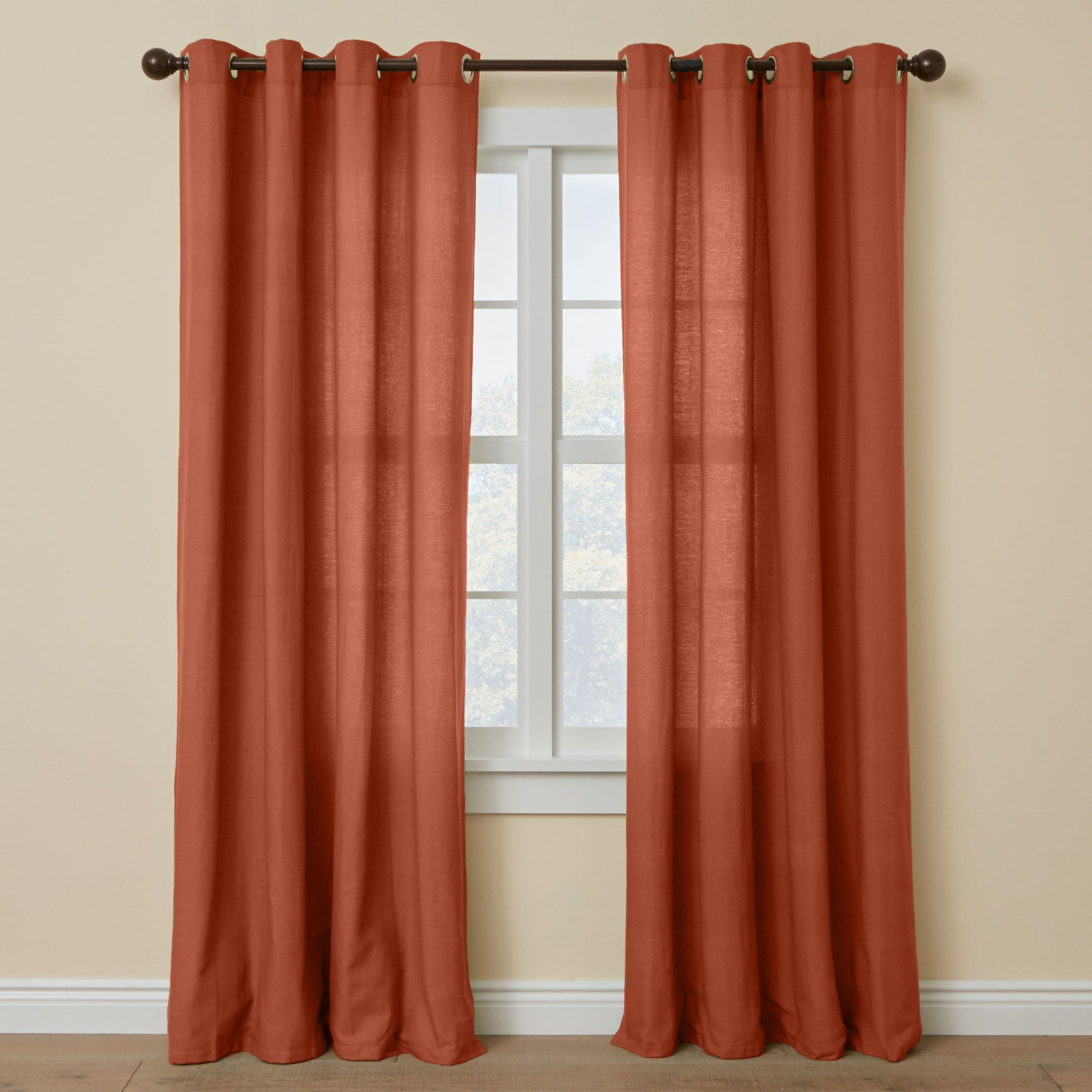 Bh Studio Cotton Canvas Grommet Panel Curtains Drapes Brylane