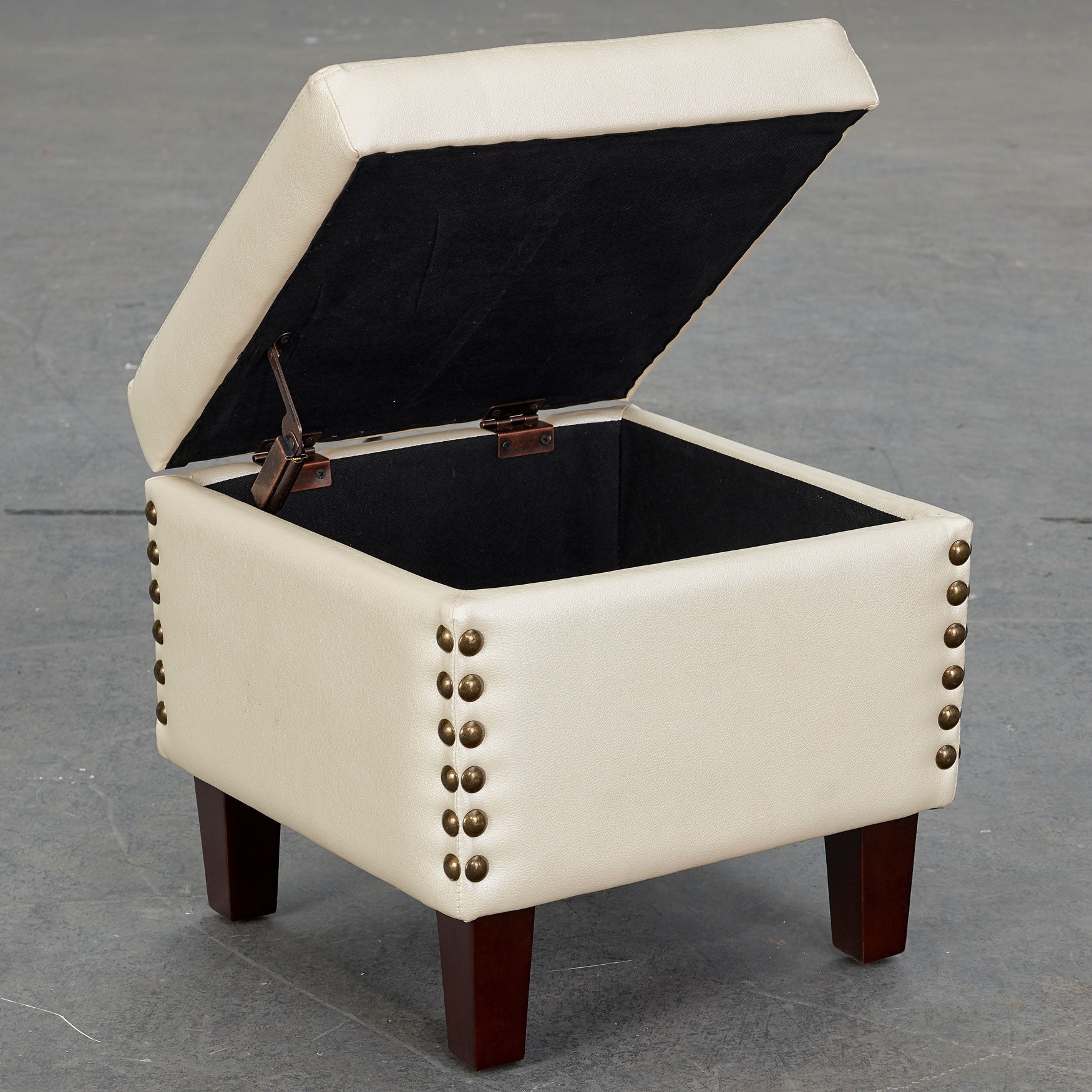 Vivian Storage Ottoman Closet Space Savers Brylane Home Vivian Storage Ottoman Pearl